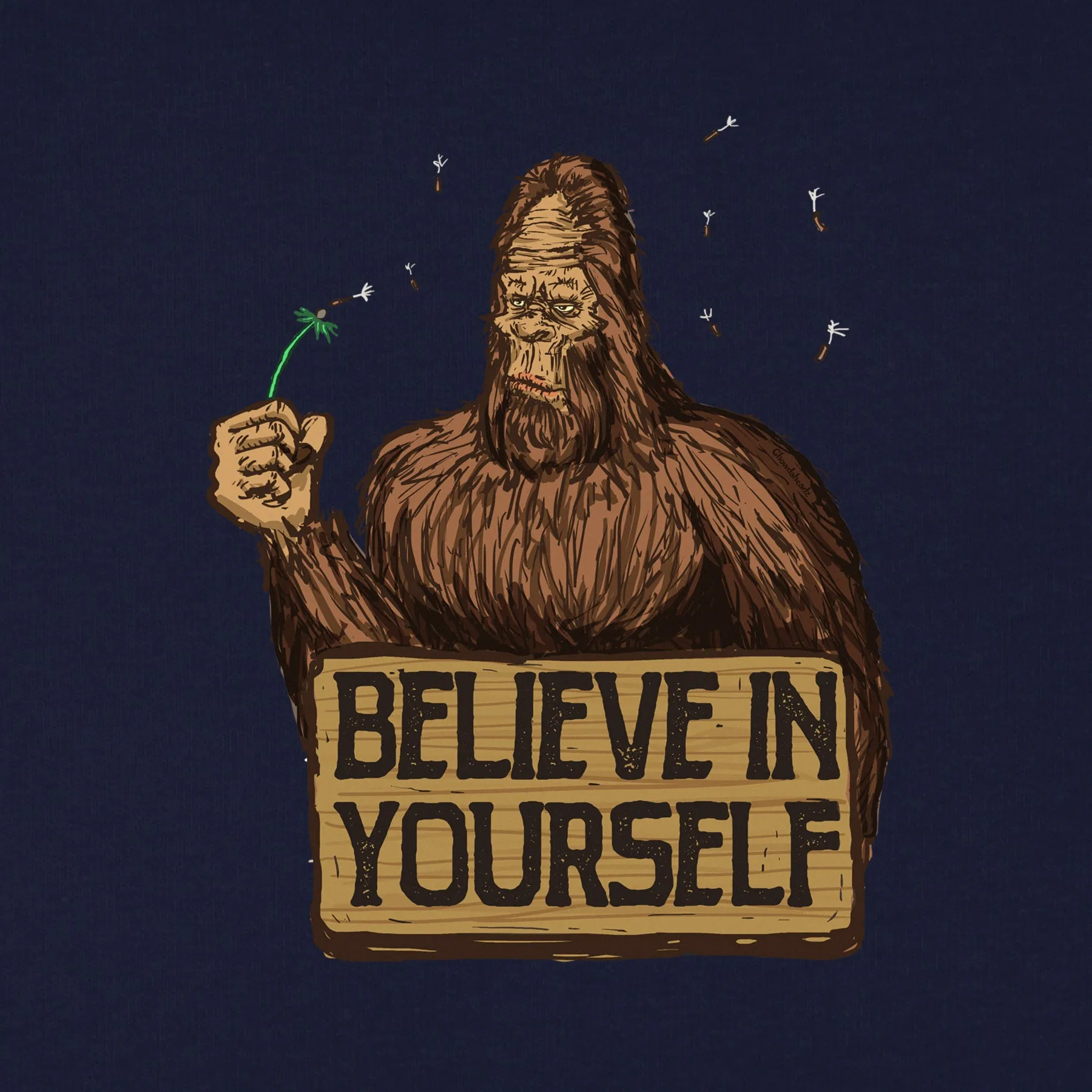 Believe in Yourself Bigfoot Youth Hoodie