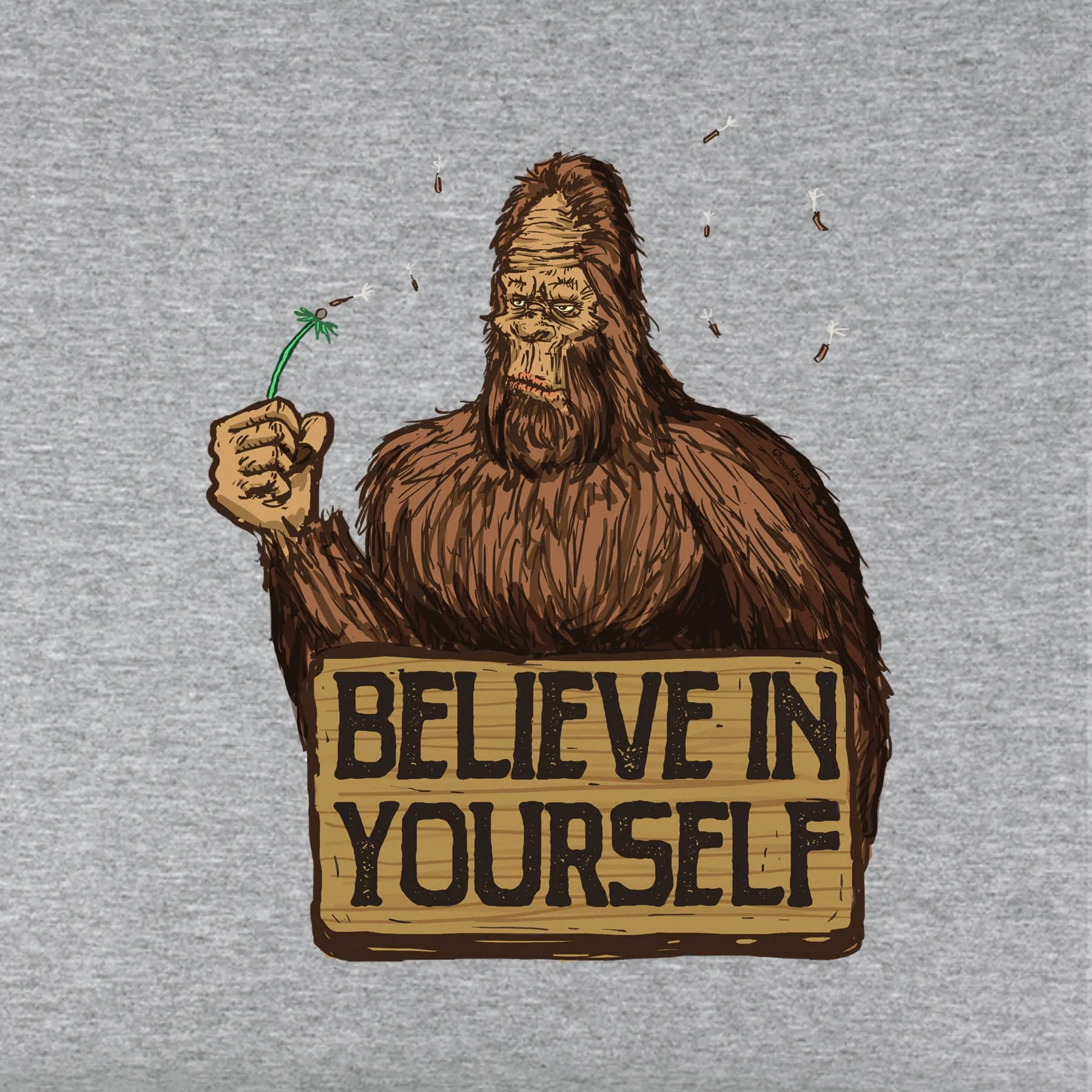 Believe in Yourself Bigfoot Youth Hoodie