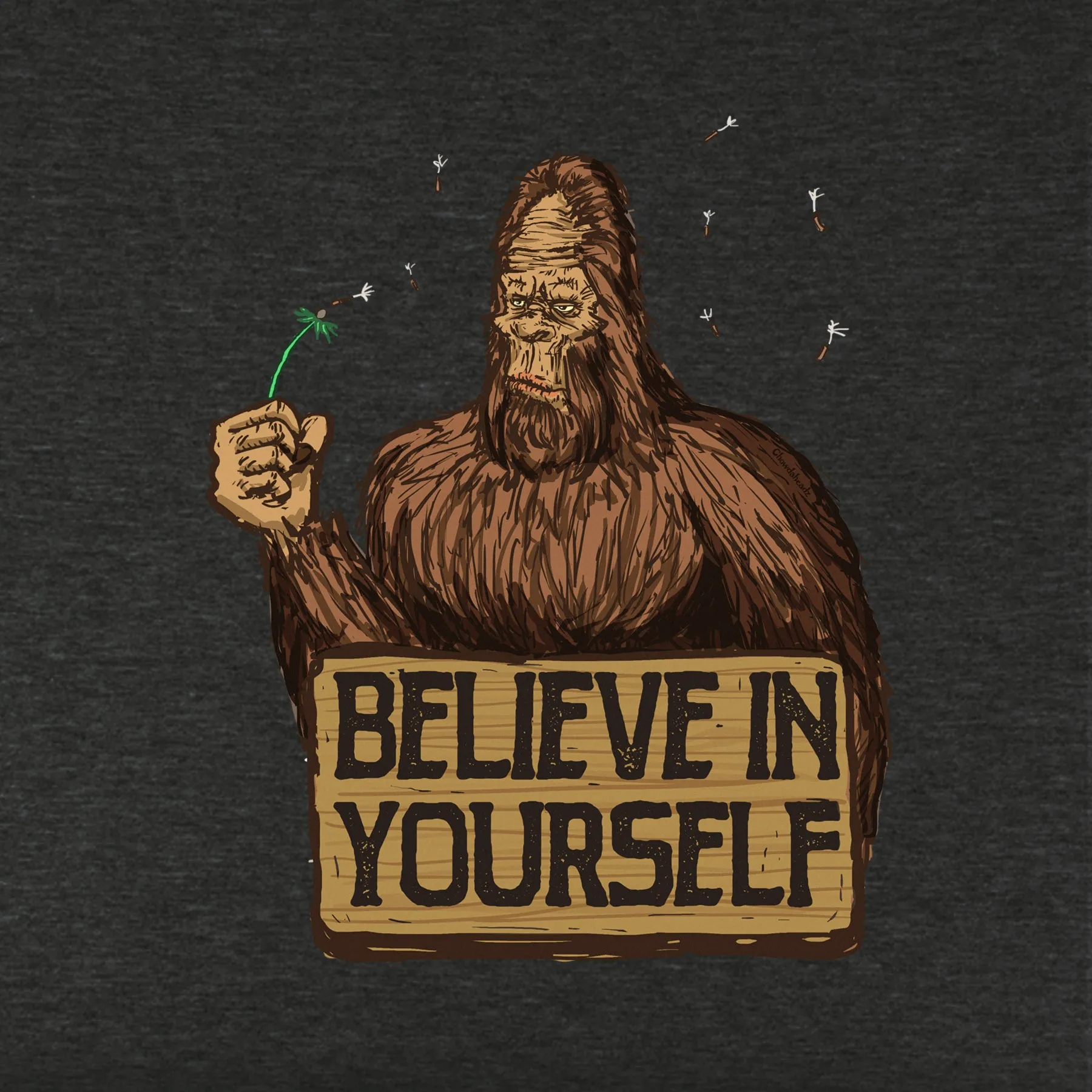 Believe in Yourself Bigfoot Youth Hoodie