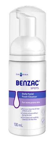 Benzac Daily Facial Foam Cleanser 130ml