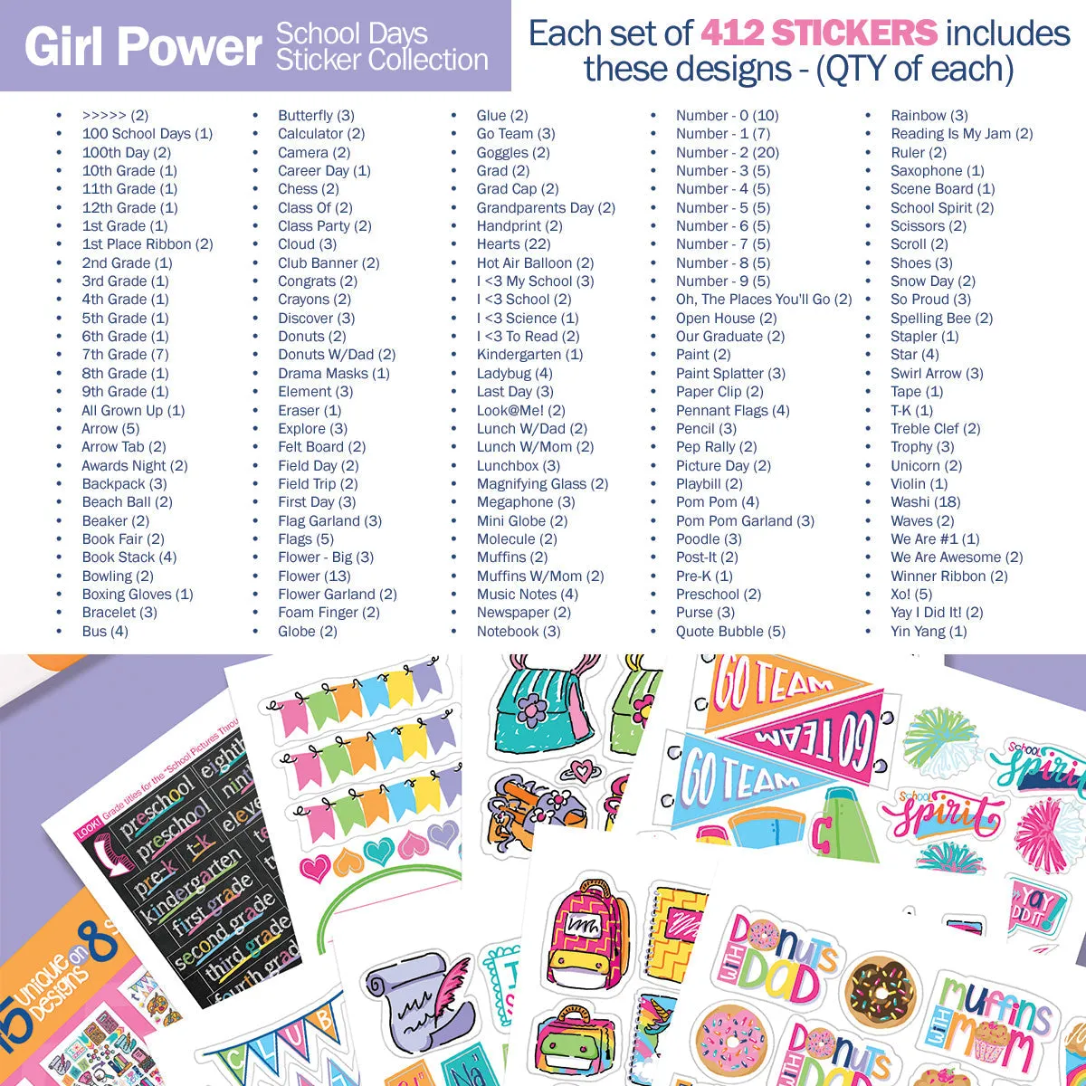 Best Planner Stickers | Family, Work, To-Dos, Events, Goals | 8 Styleso