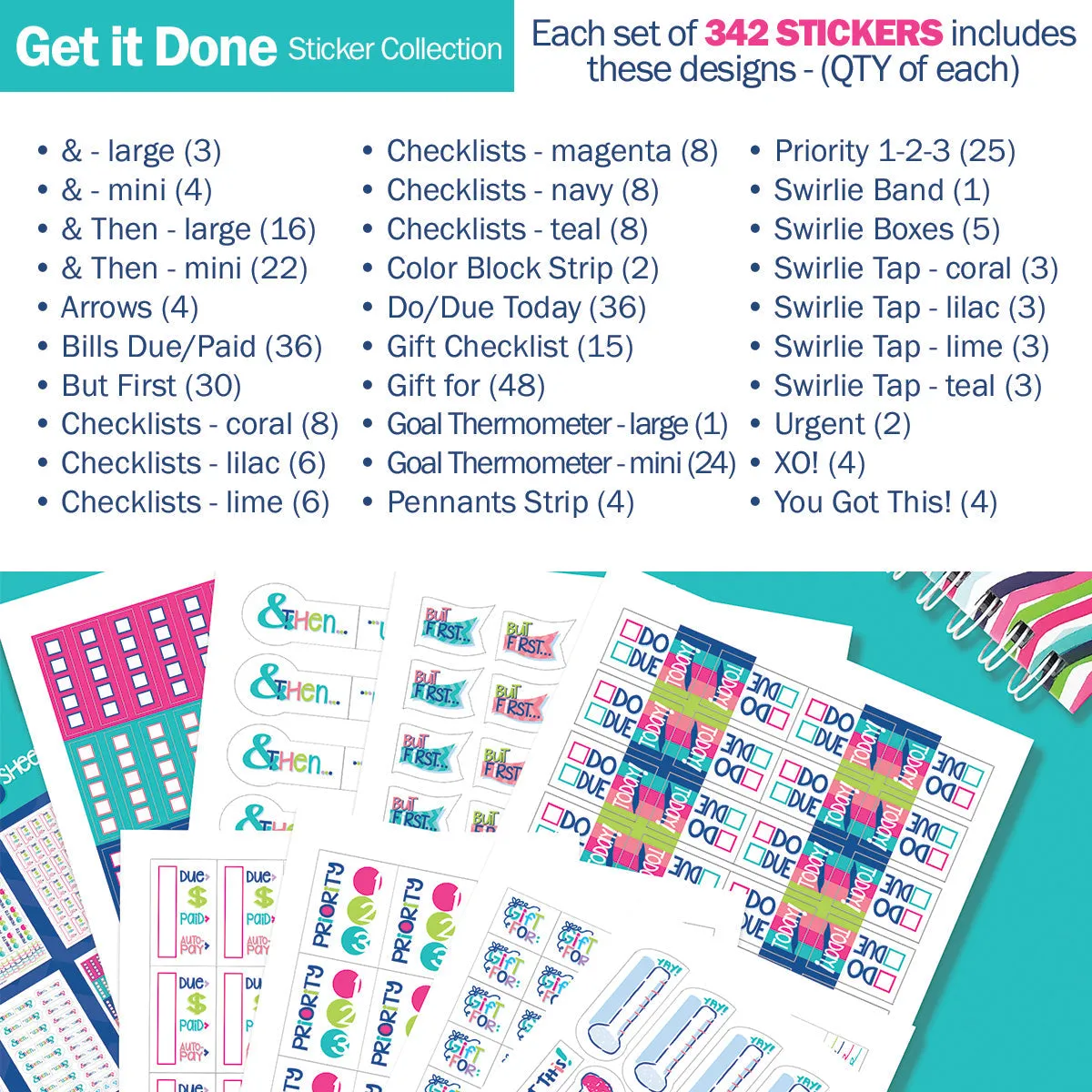 Best Planner Stickers | Family, Work, To-Dos, Events, Goals | 8 Styleso