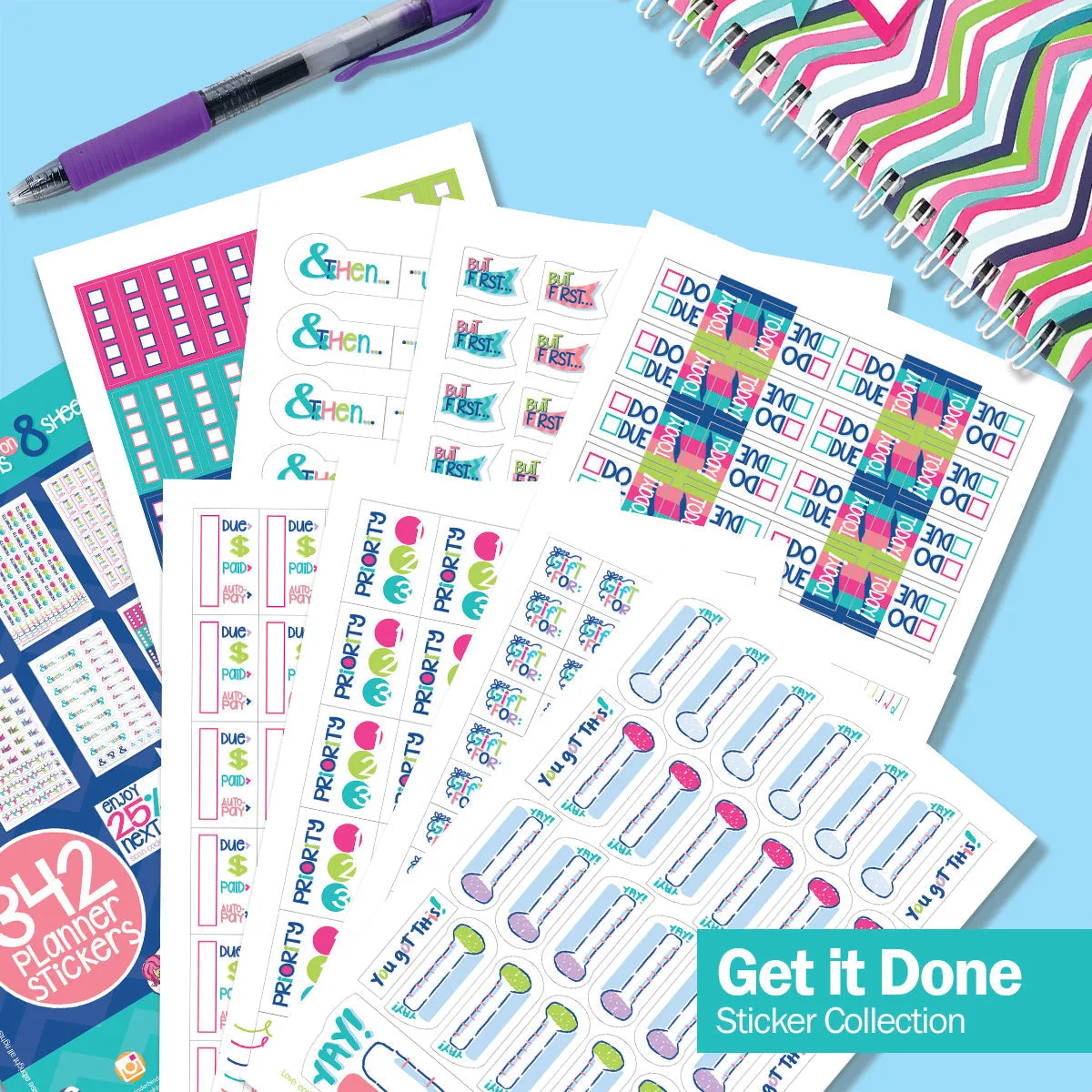 Best Planner Stickers | Family, Work, To-Dos, Events, Goals | 8 Styleso
