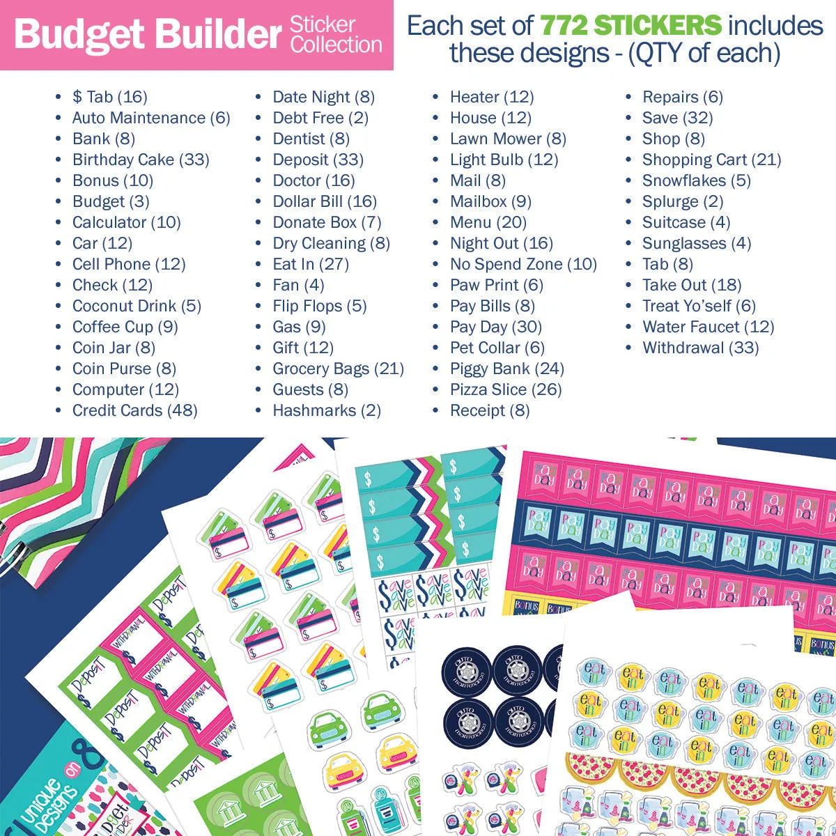 Best Planner Stickers | Family, Work, To-Dos, Events, Goals | 8 Styleso