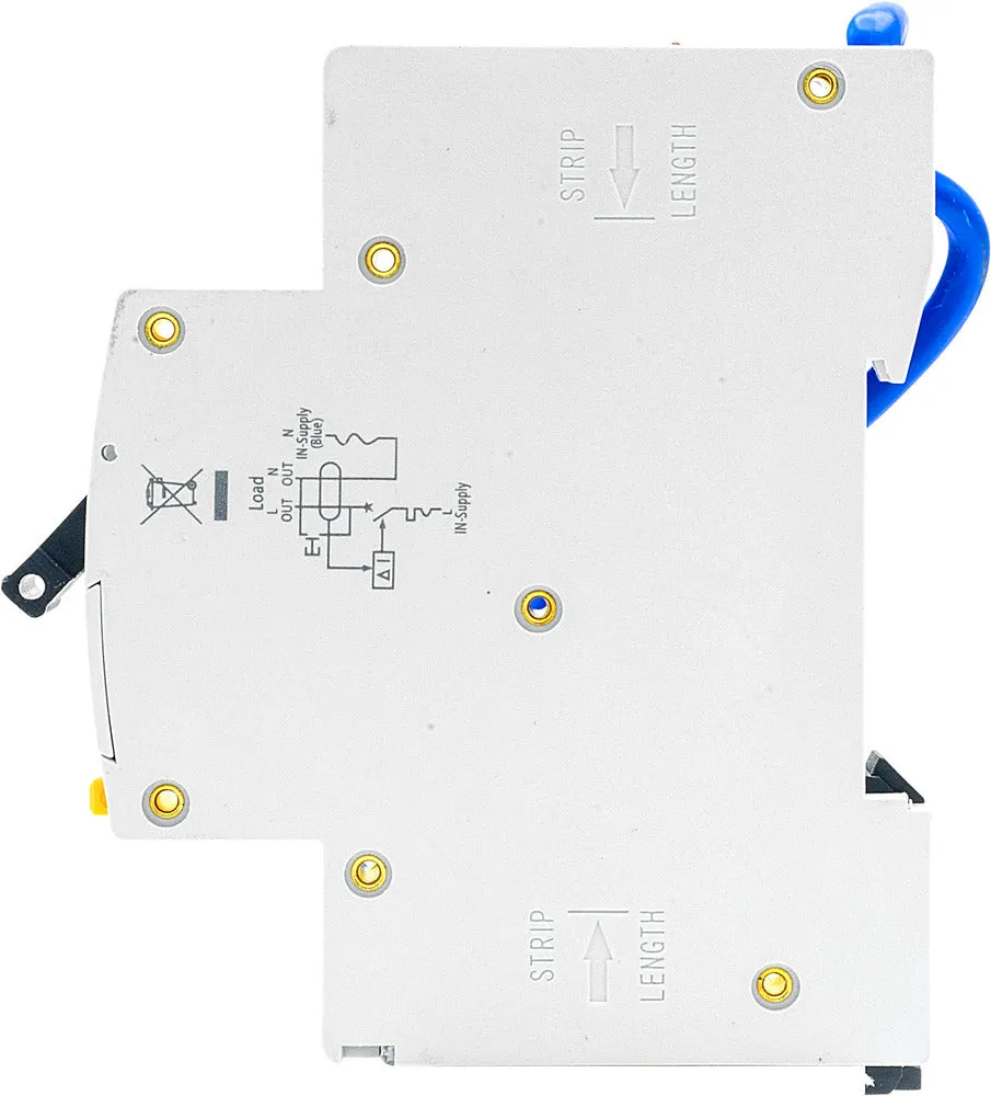 BG CUCRC6 6A SP 1 Module C Curve 6kA 30mA Type AC Compact RCBO