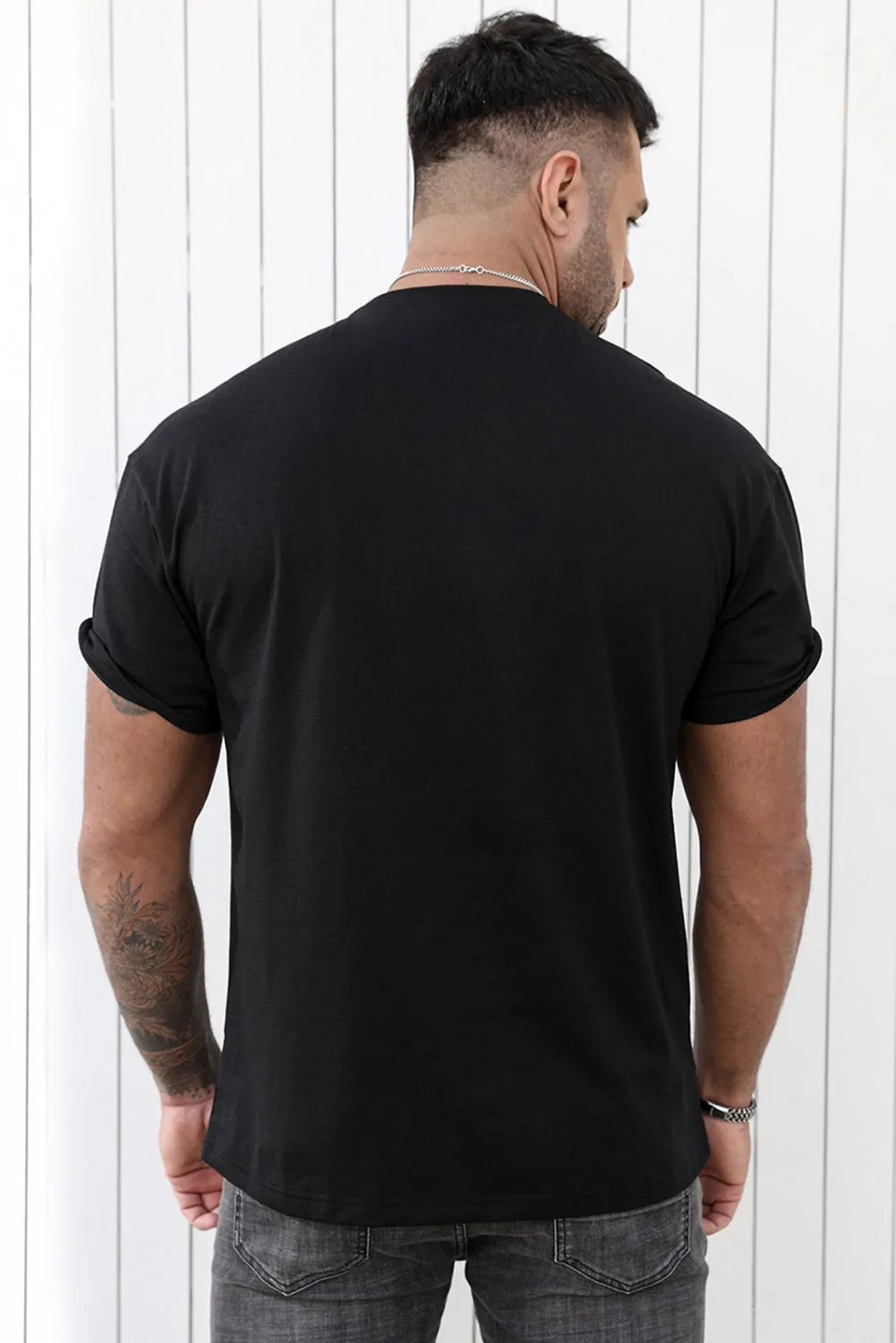 Black Built In The Fifties Humor Graphic Tee for Men