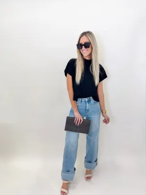 Black Comfy & Carefree Top