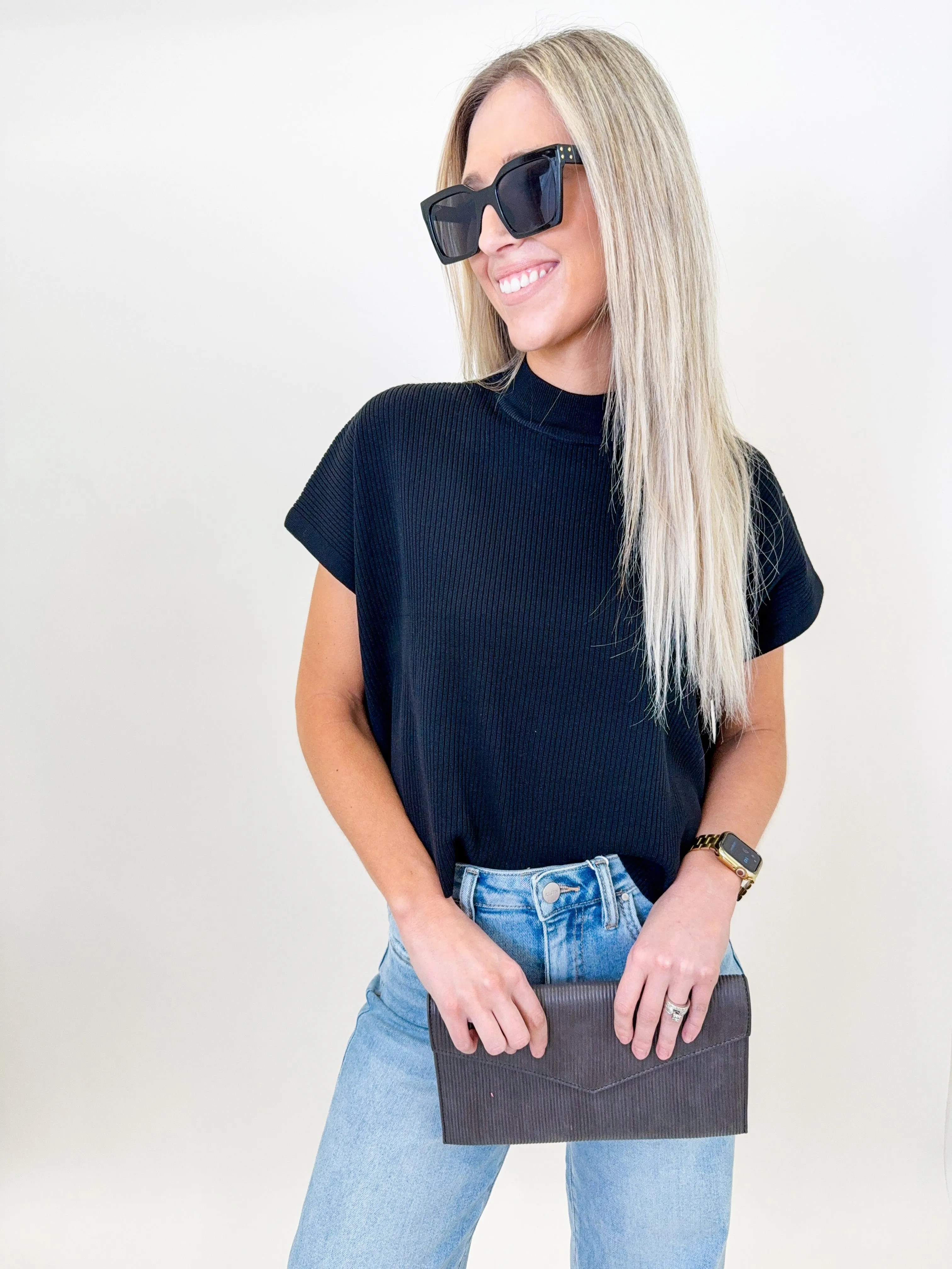 Black Comfy & Carefree Top