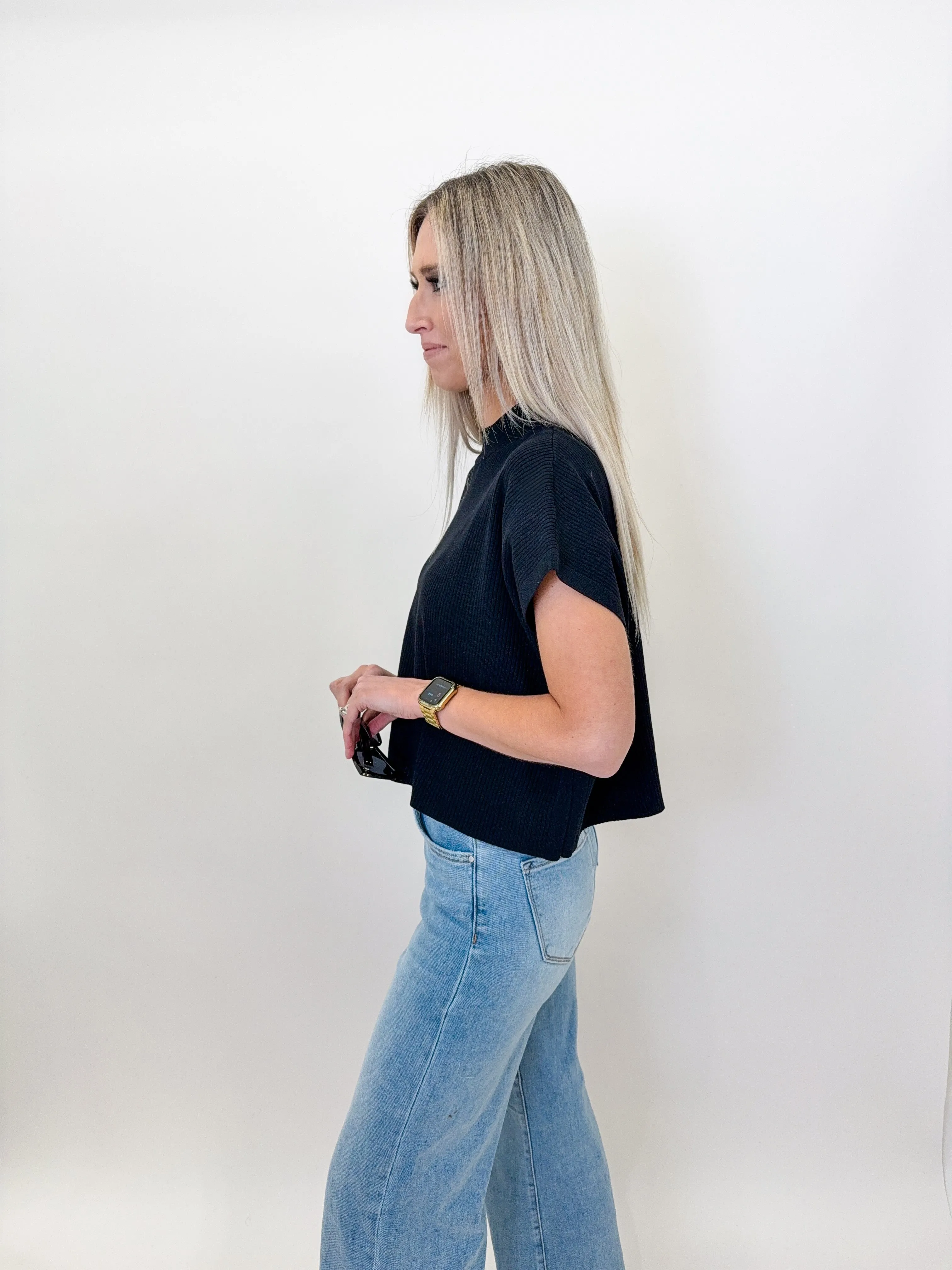 Black Comfy & Carefree Top