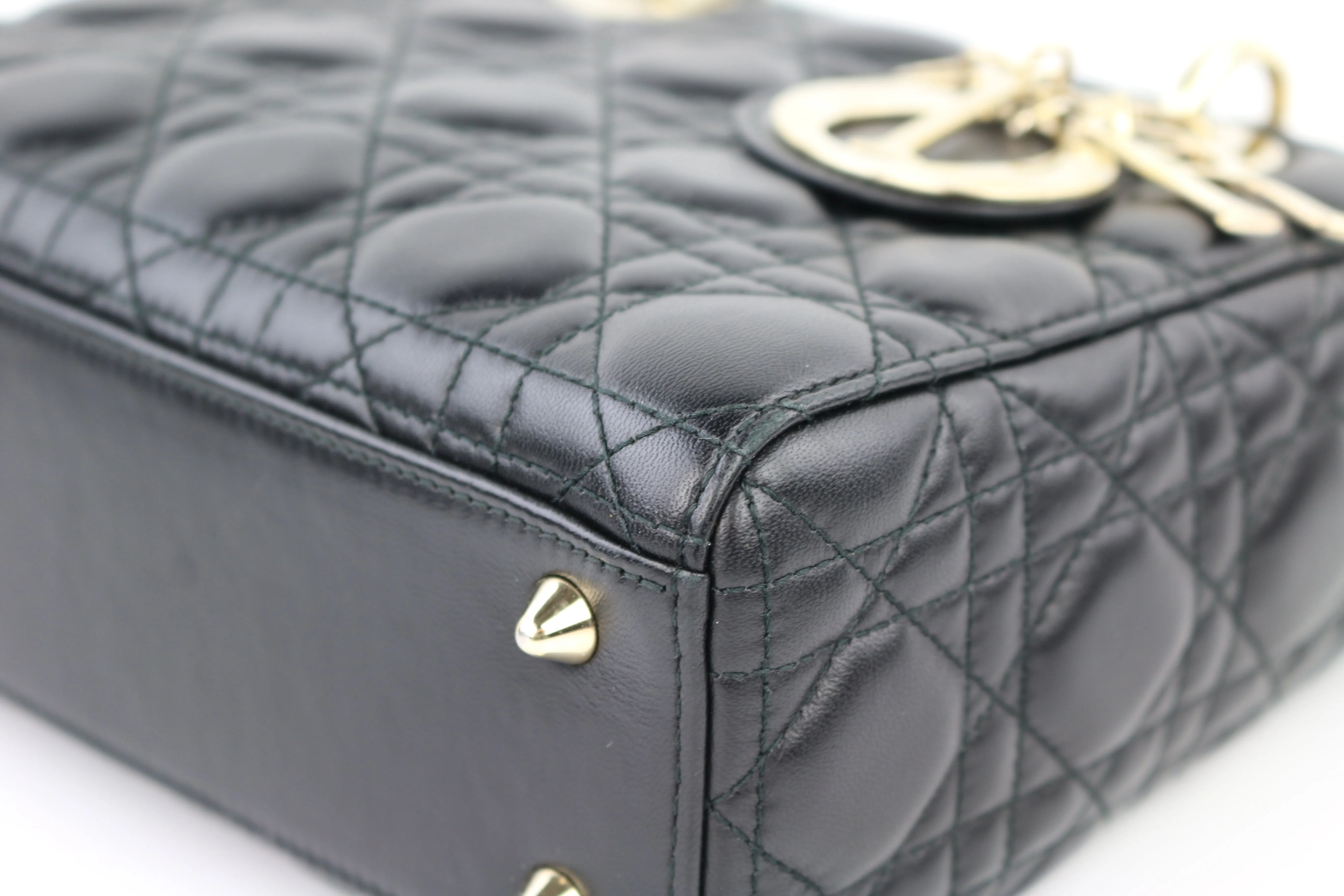 Black Lambskin Cannage Small My ABCDior Lady Dior