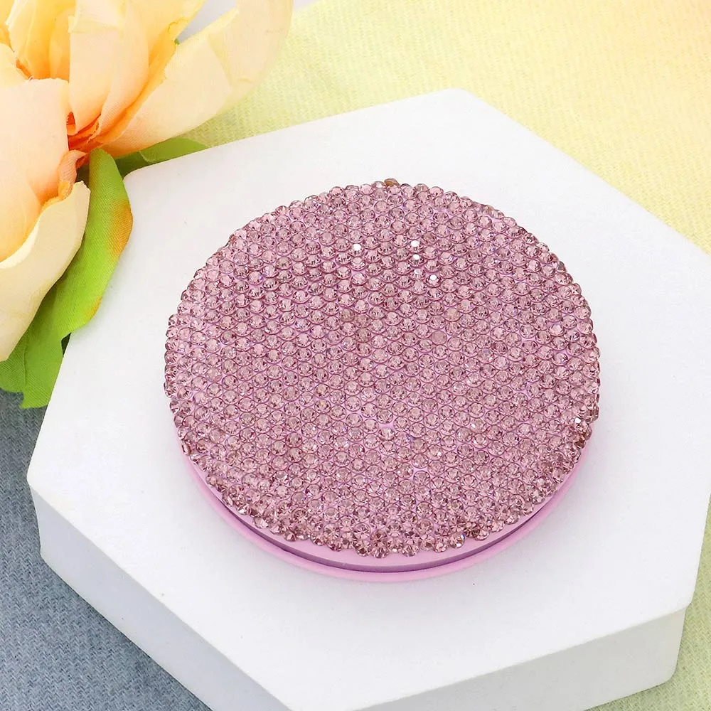 Bling Round Compact Mirror | Bling Products | Bling Mirror | Rhinestone Compact Mirror | CMMMR