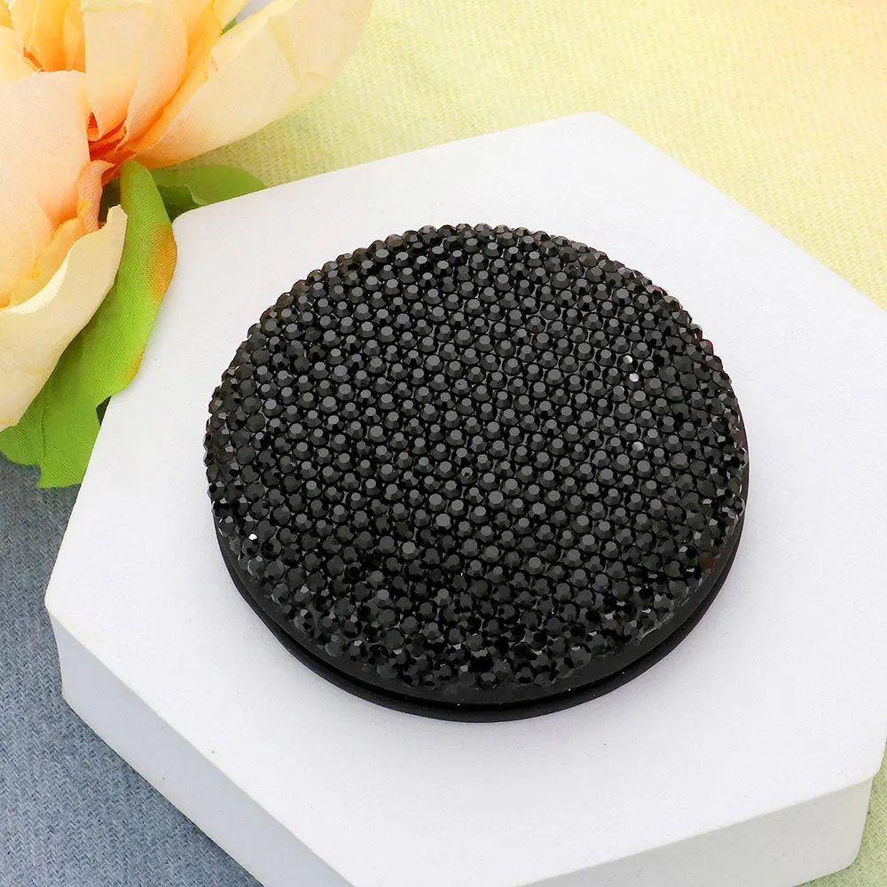 Bling Round Compact Mirror | Bling Products | Bling Mirror | Rhinestone Compact Mirror | CMMMR