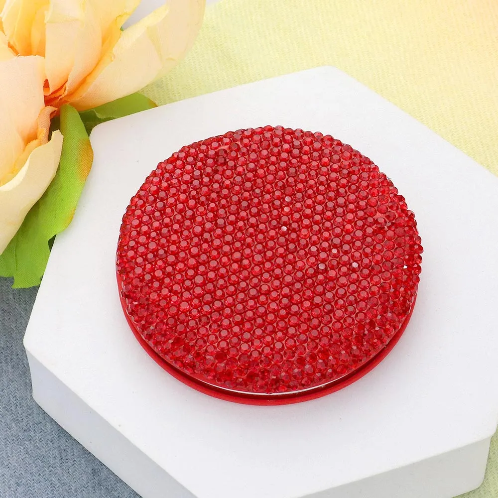 Bling Round Compact Mirror | Bling Products | Bling Mirror | Rhinestone Compact Mirror | CMMMR