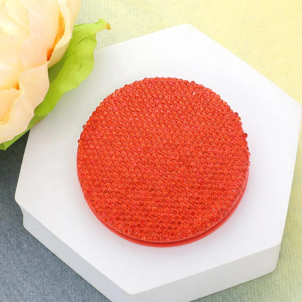 Bling Round Compact Mirror | Bling Products | Bling Mirror | Rhinestone Compact Mirror | CMMMR