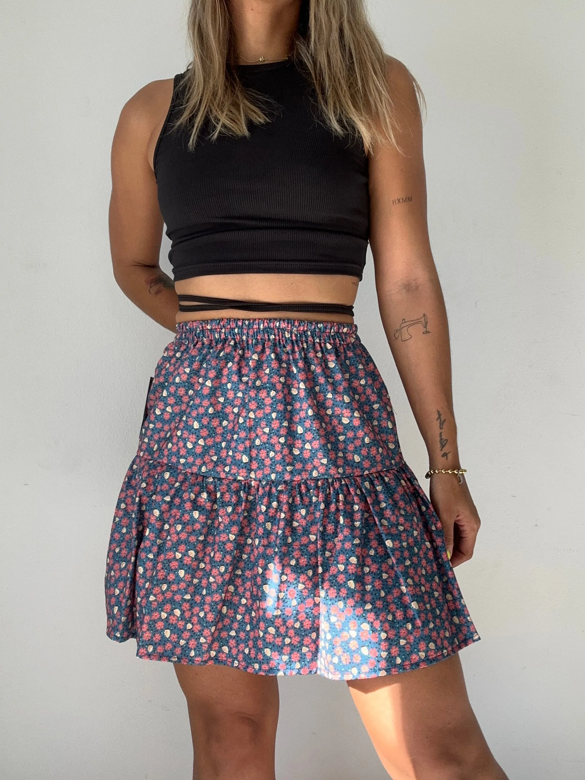 Blue Garden Easy Skirt