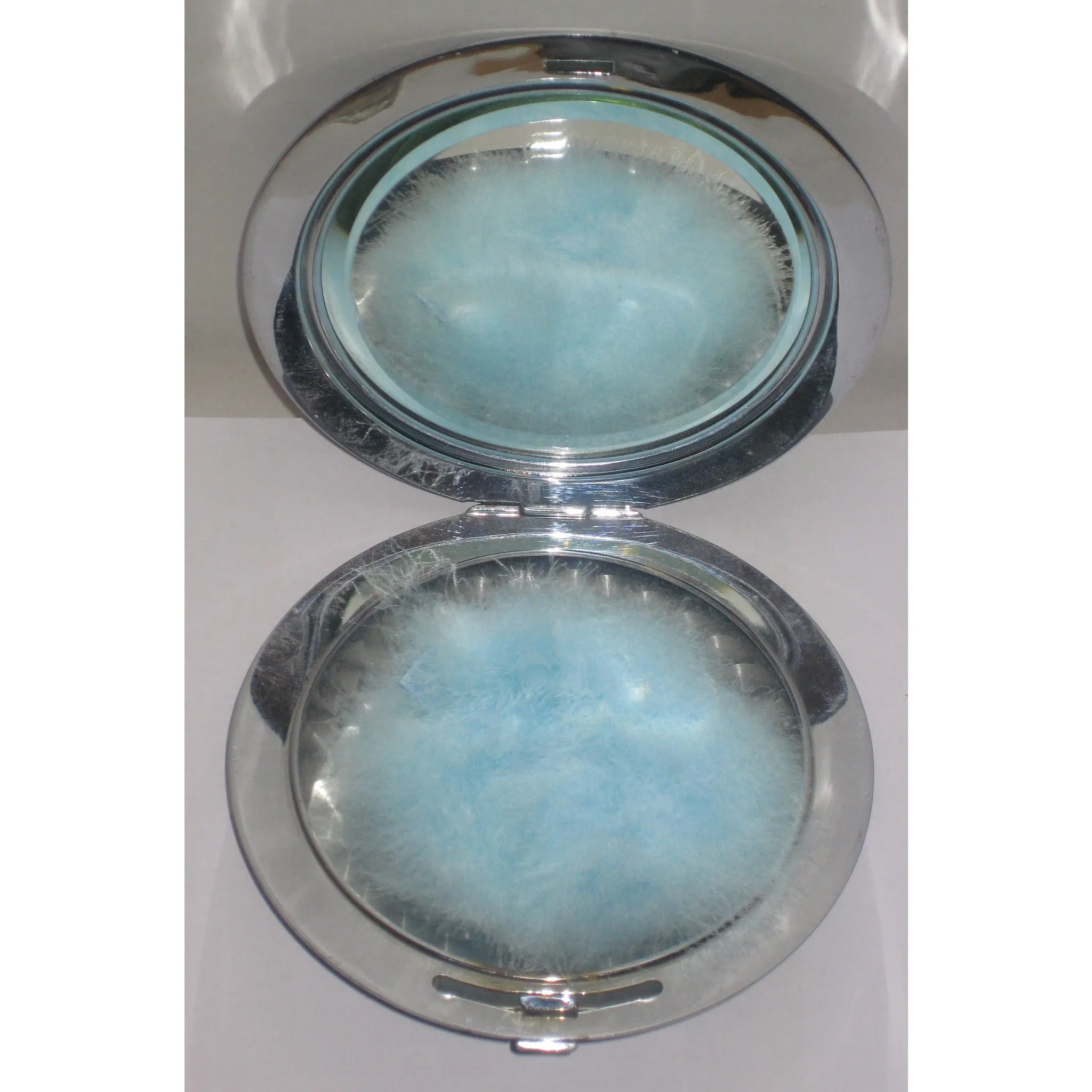 Blue Rhinestone Scottie Dog Compact
