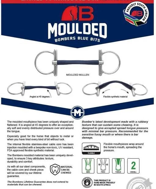 Bomber Moulded Loose Ring Mullen Mouth Bit