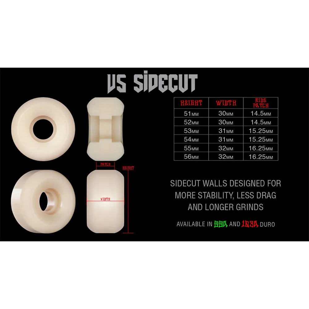 Bones - Brad McClain Apocalypse 53MM 99A V5 Sidecut STF Skateboard Wheels