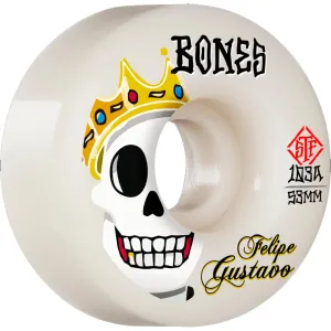 Bones - Felipe Gustavo Notorious 53MM 103A V1 Standard STF Skateboard Wheels