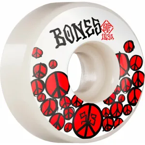 Bones - Peace 53MM 103A V1 Standard STF Skateboard Wheels