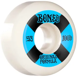 Bones Wheels 100's #4 Sidecuts V5 100A 53mm White
