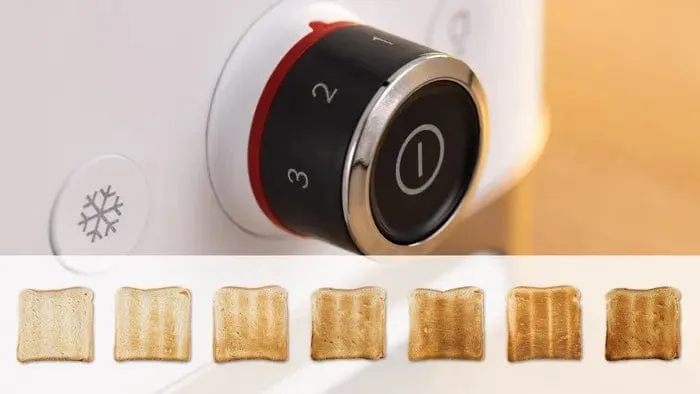 Bosch 2 Slice MyMoment Compact Toaster White TAT4M221