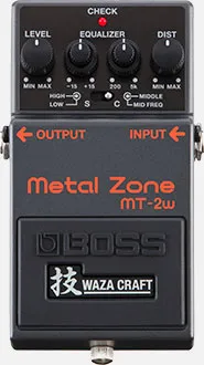 Boss MT-2W Metal Zone WAZA CRAFT Compact Pedal