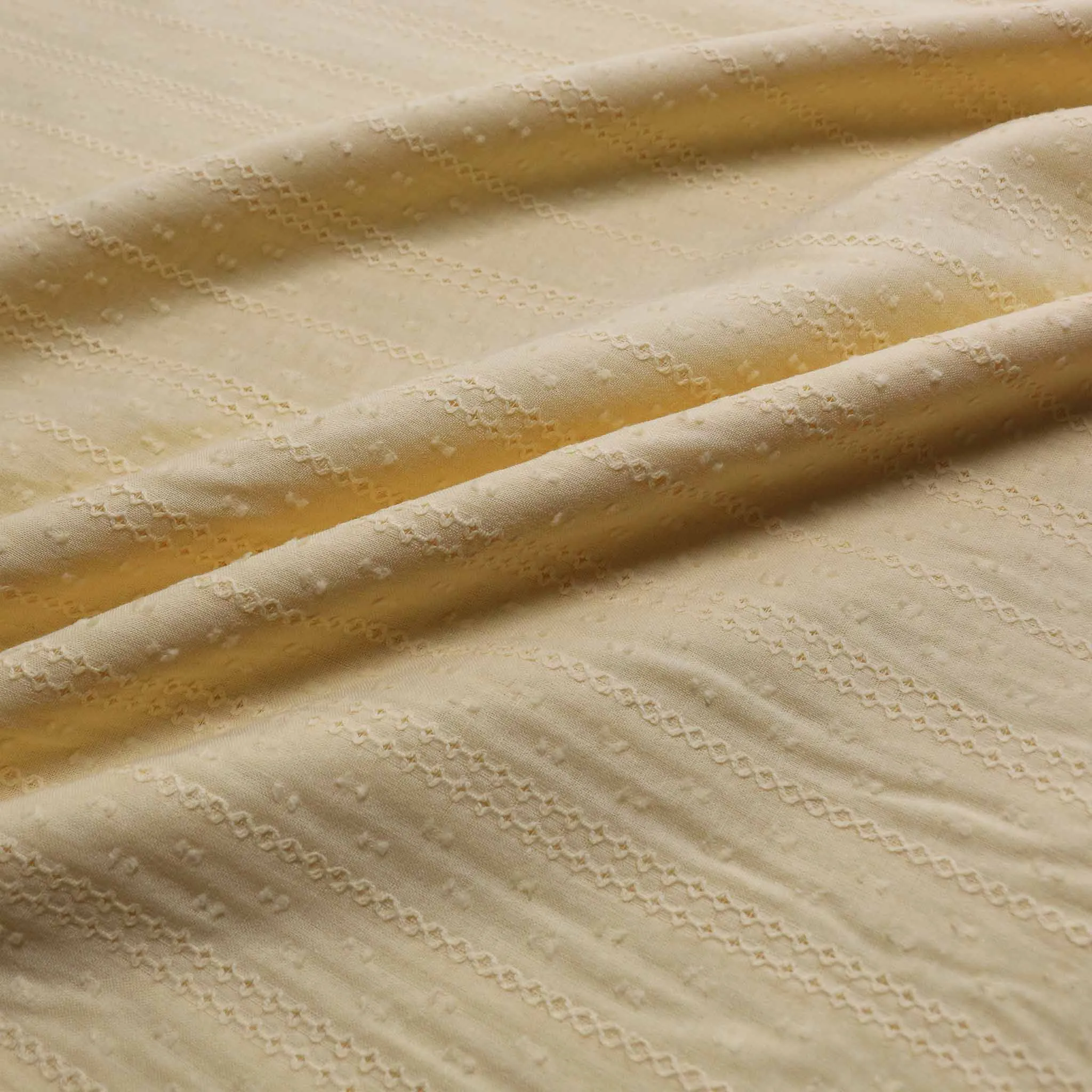 Broad Anglaise Fabric - Black, beige, pink, yellow, mint, blue and off-white
