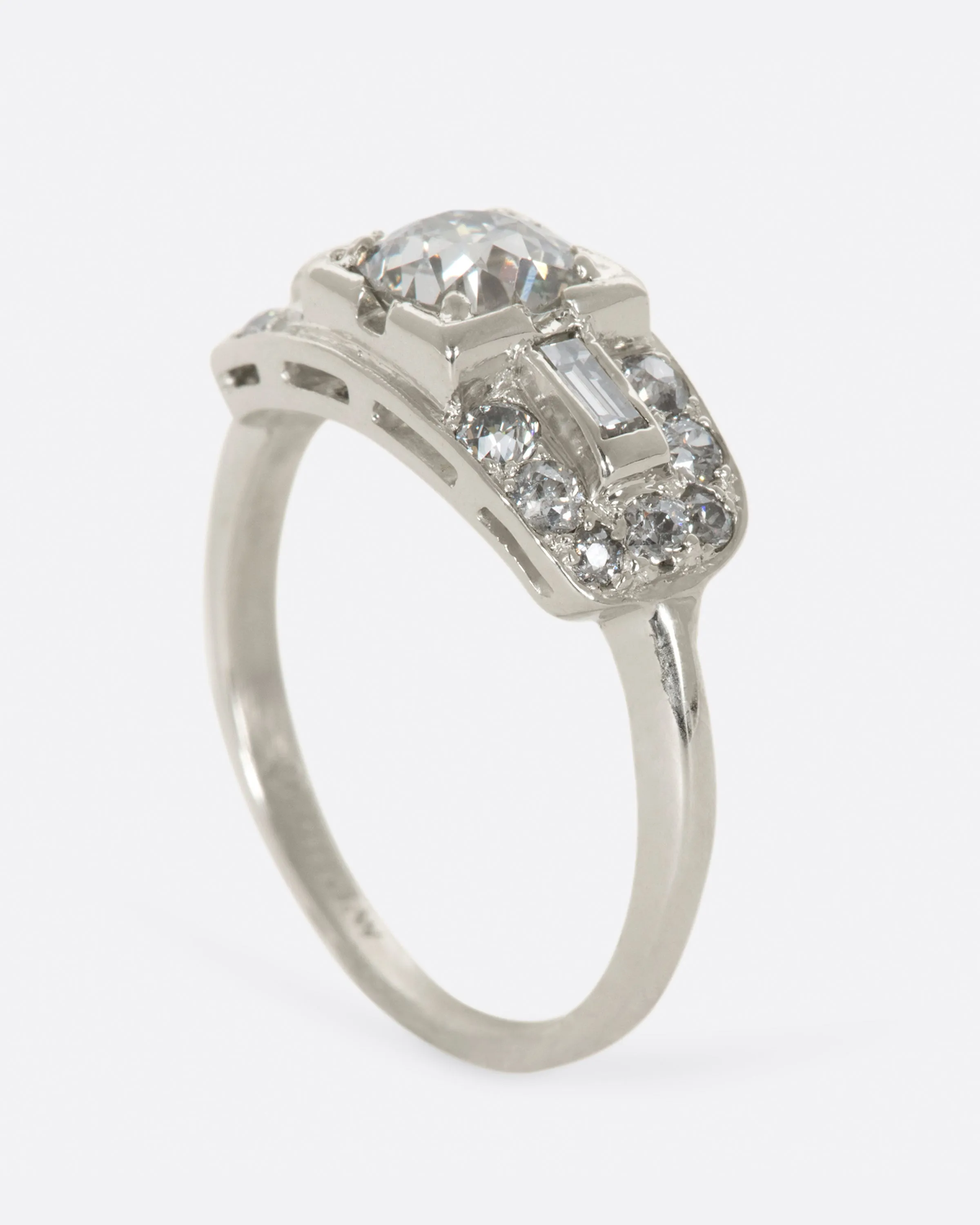 Broad Faced Diamond Ring
