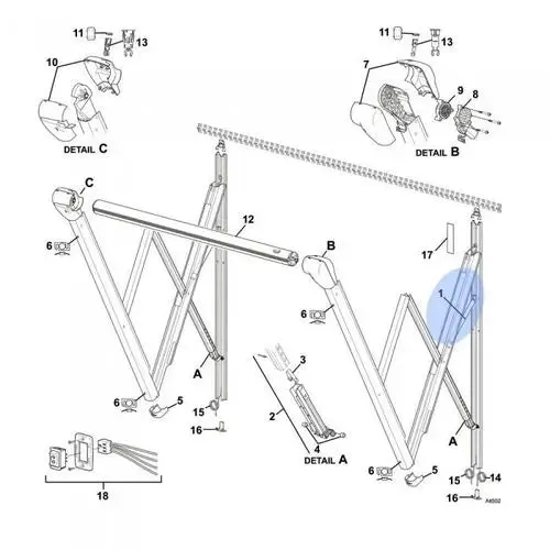 Carefree Altitude Awning Gas Shock Kit