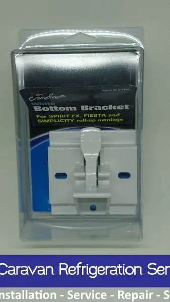 Carefree Awning White Bottom Bracket. 901019W