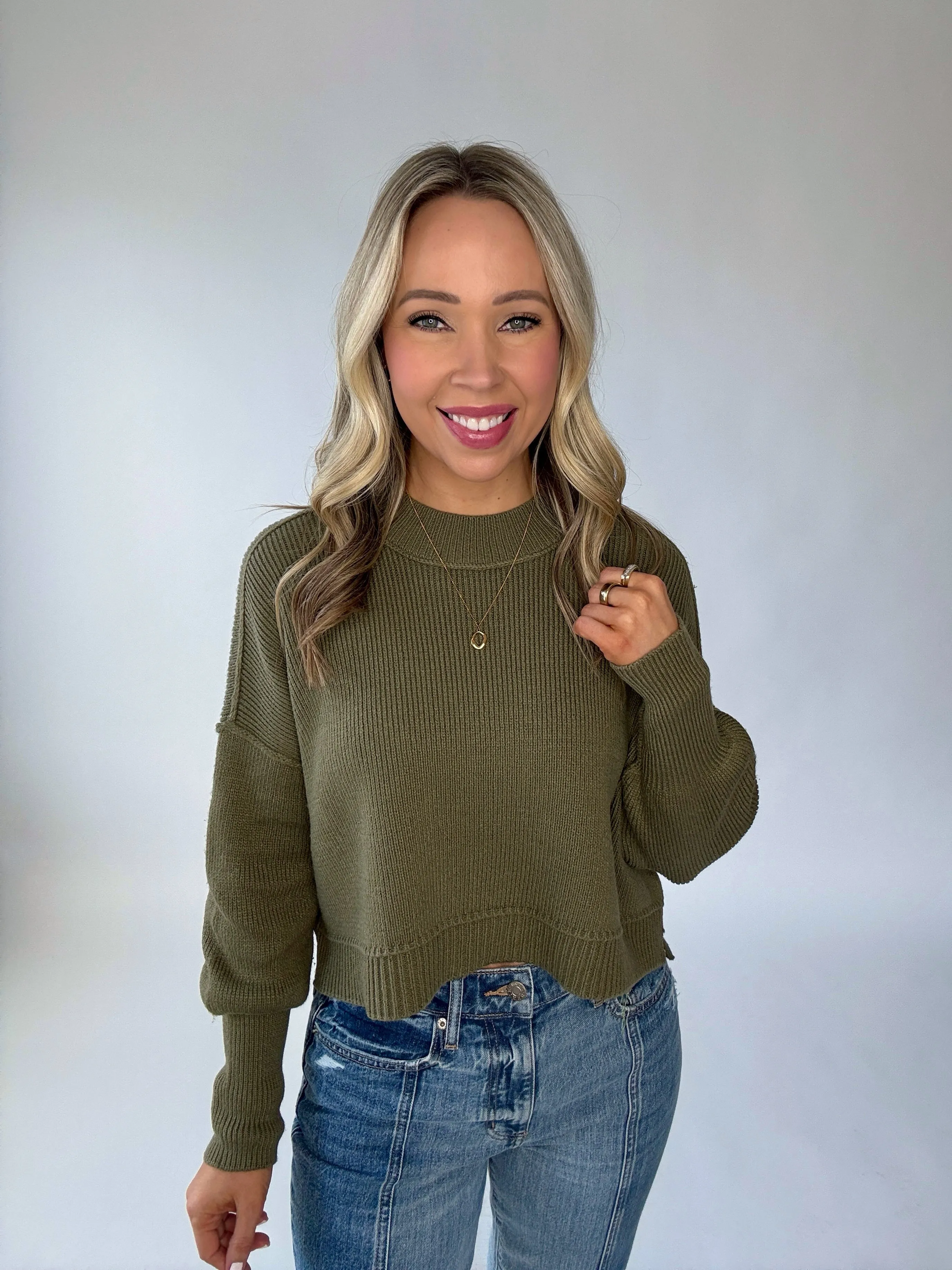 Carefree Days Crewneck Knit Top