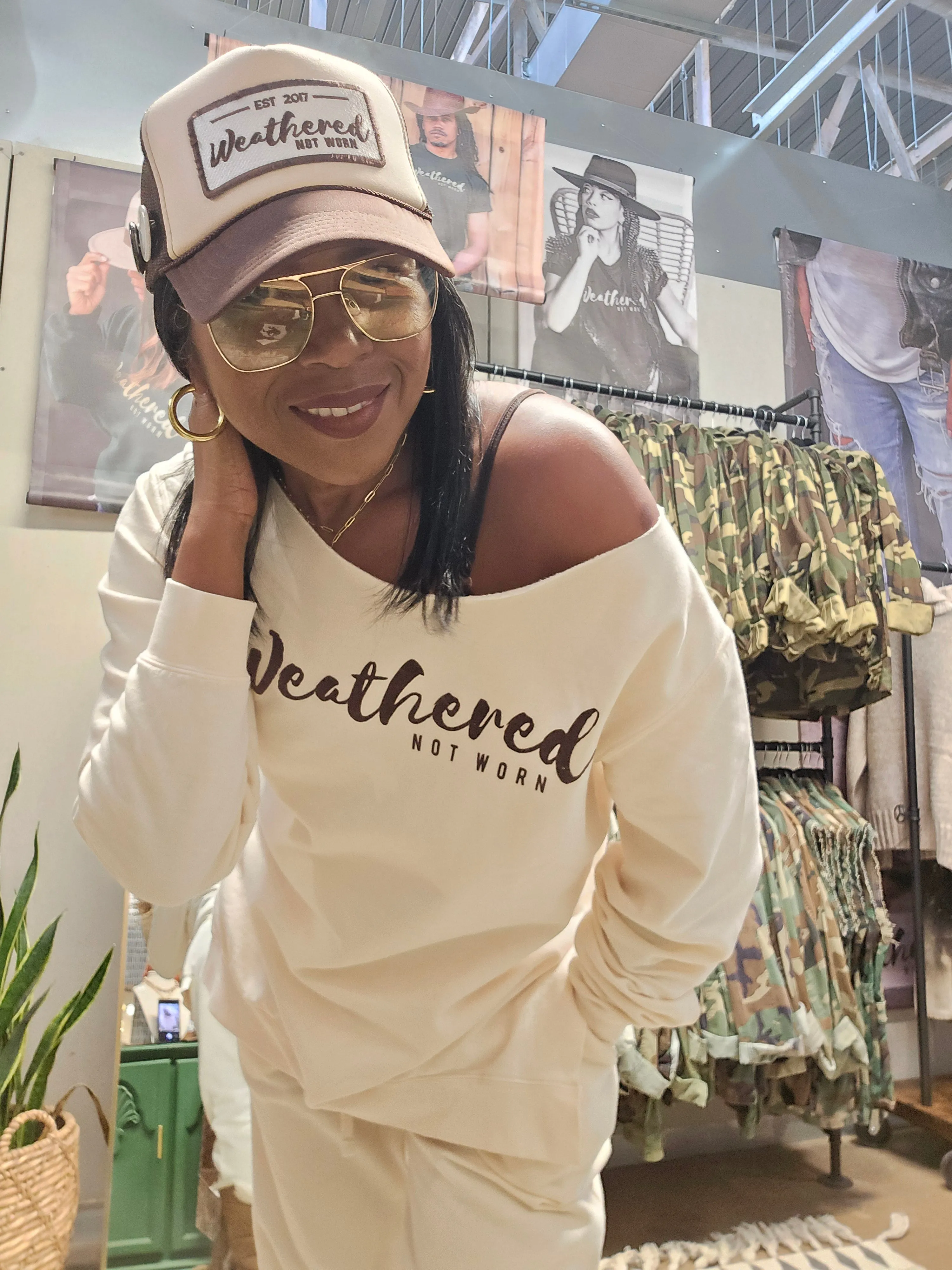 Carefree Off-Shoulder Set