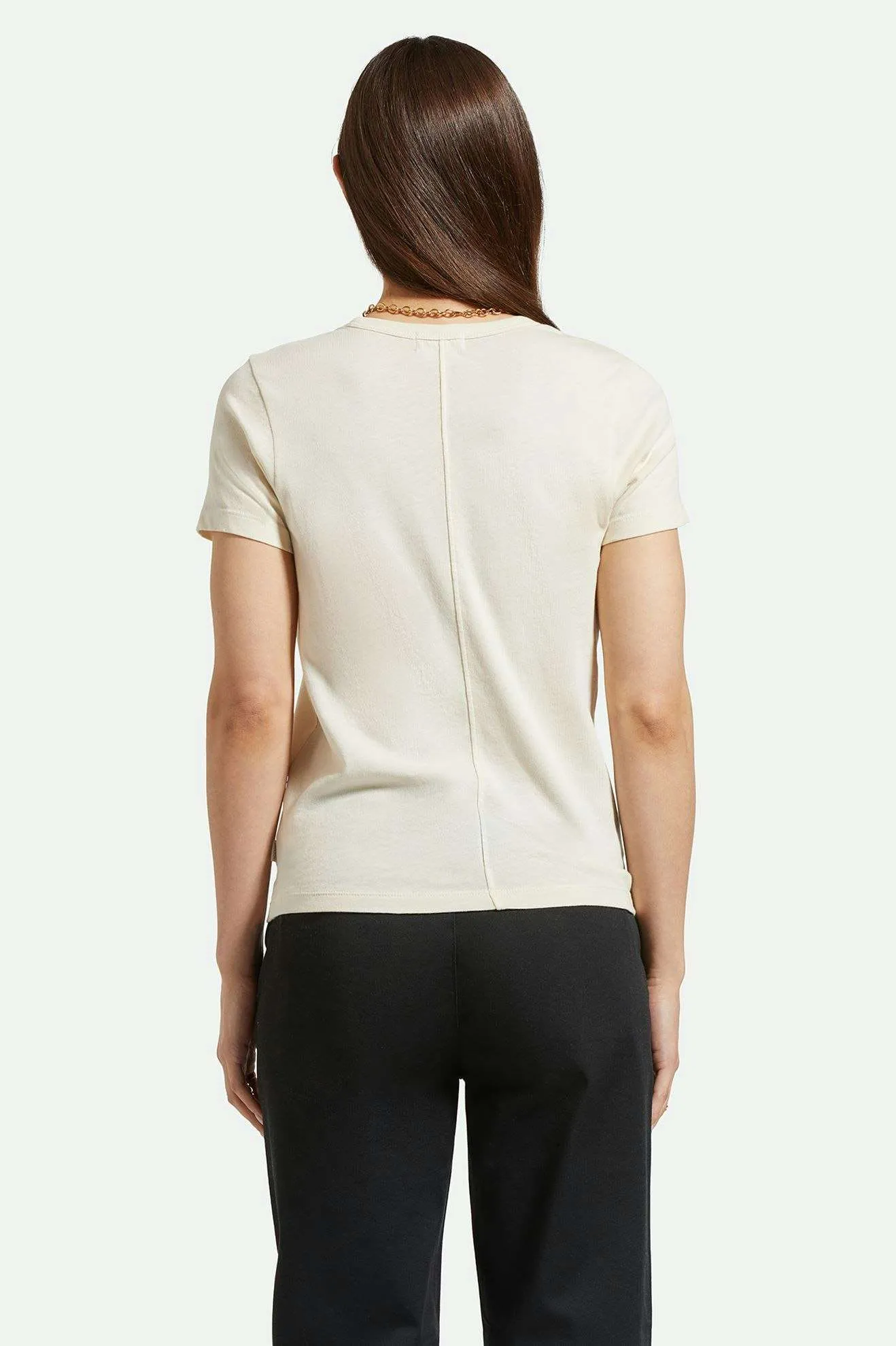 Carefree Organic Garment Dye Perfect Pocket T-Shirt - White Smoke