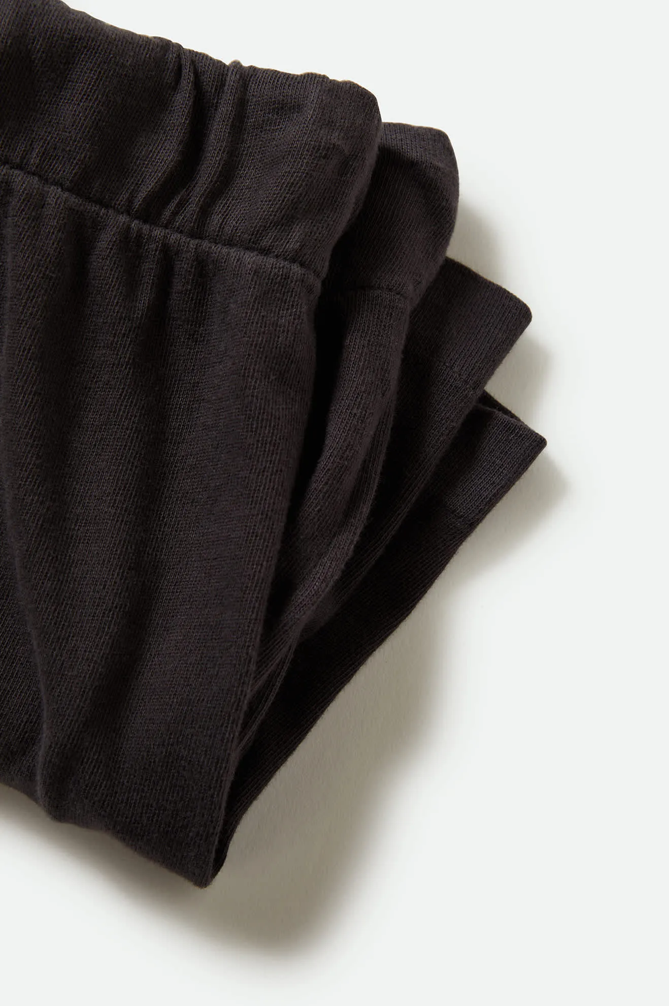 Carefree Organic Garment Dyed Lounge Short - Black