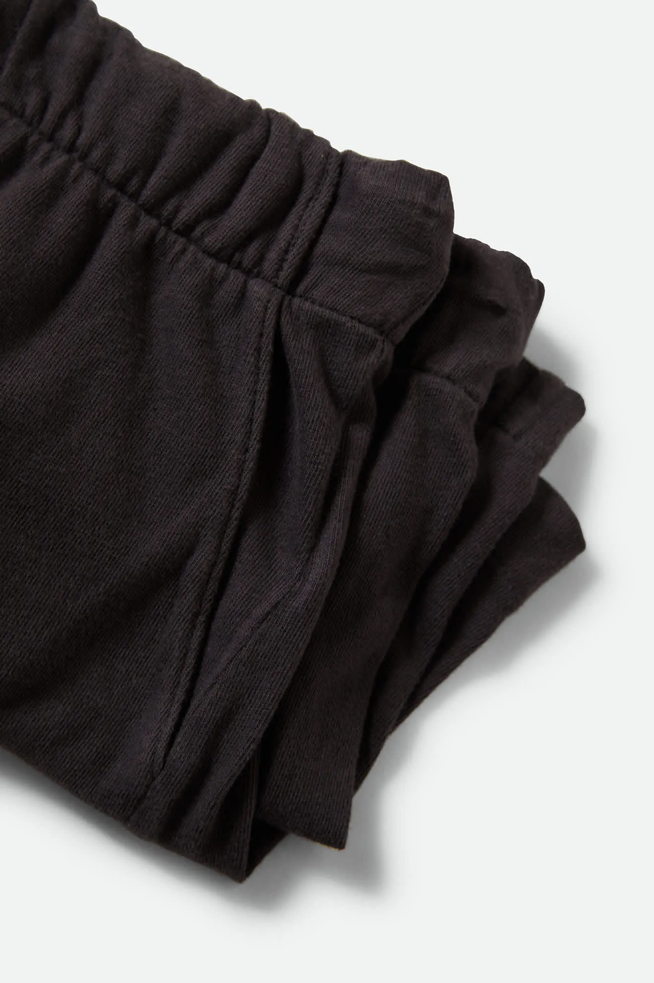 Carefree Organic Garment Dyed Lounge Short - Black
