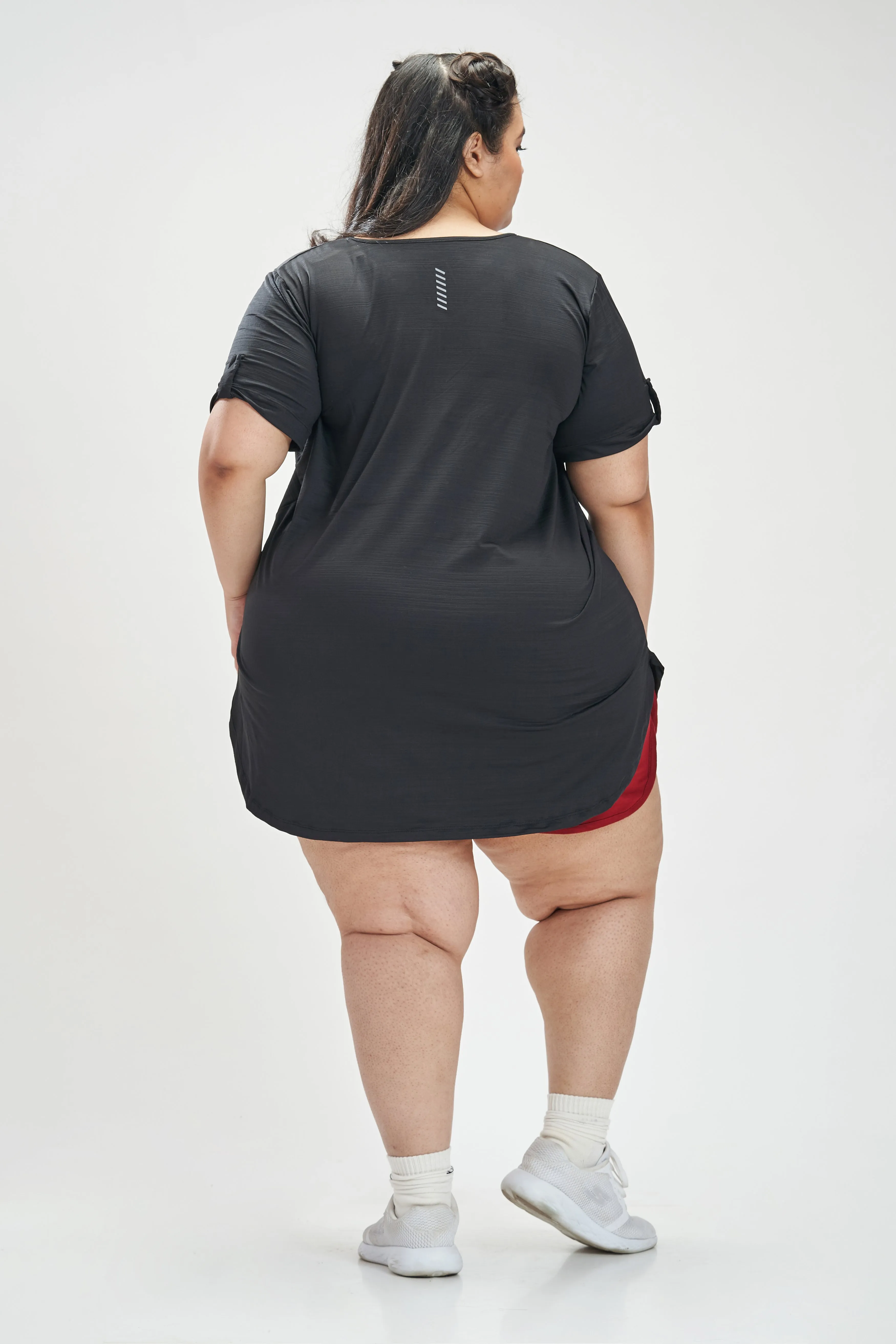 Carefree Tunic Top: Black