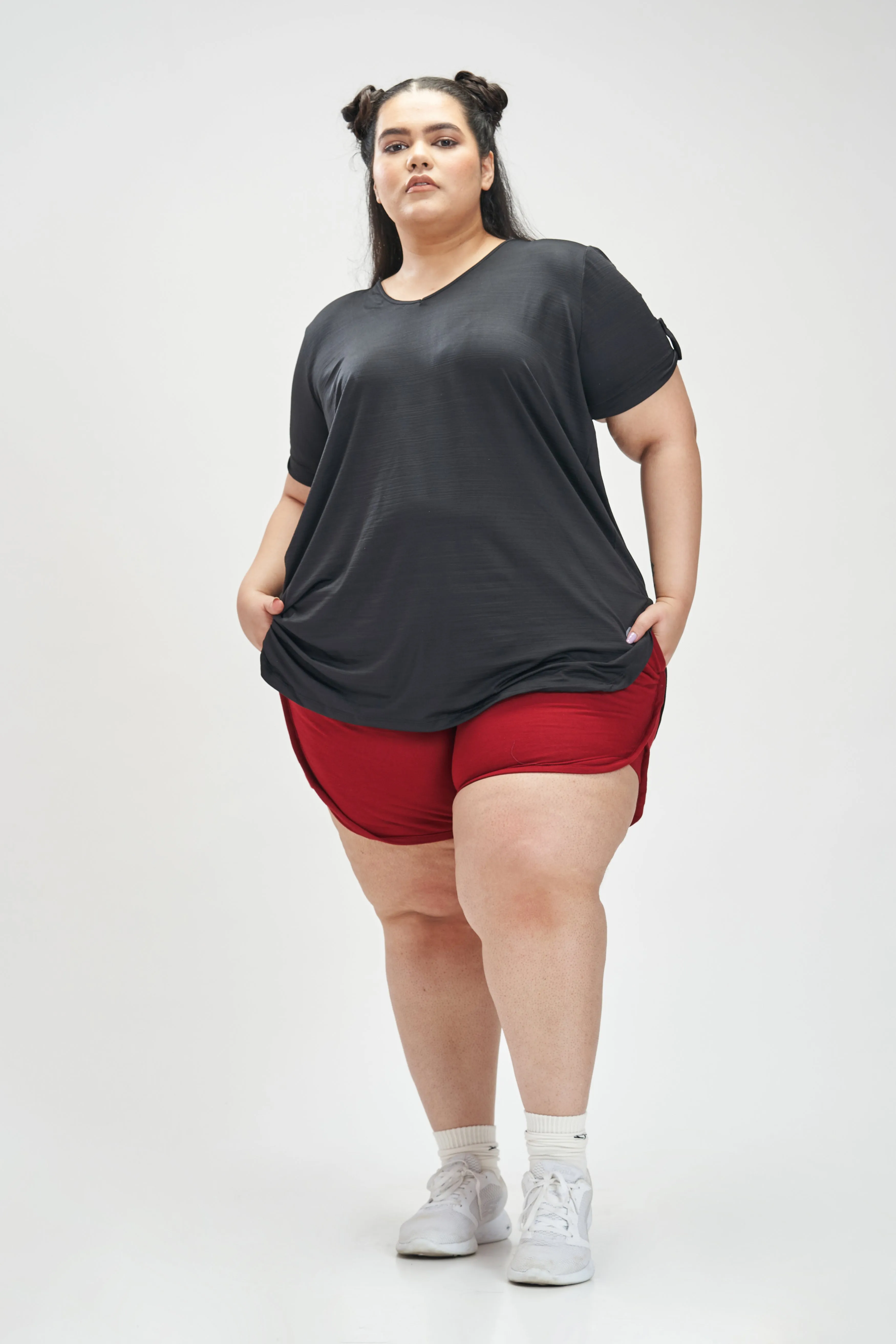 Carefree Tunic Top: Black
