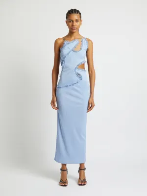 Carina Interlinked Dress - Cornflower