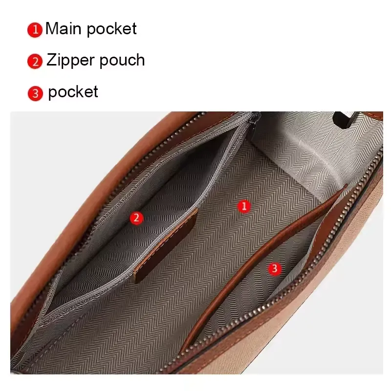 Casual Versatile Genuine Leather Shoulder Crossbody Bag