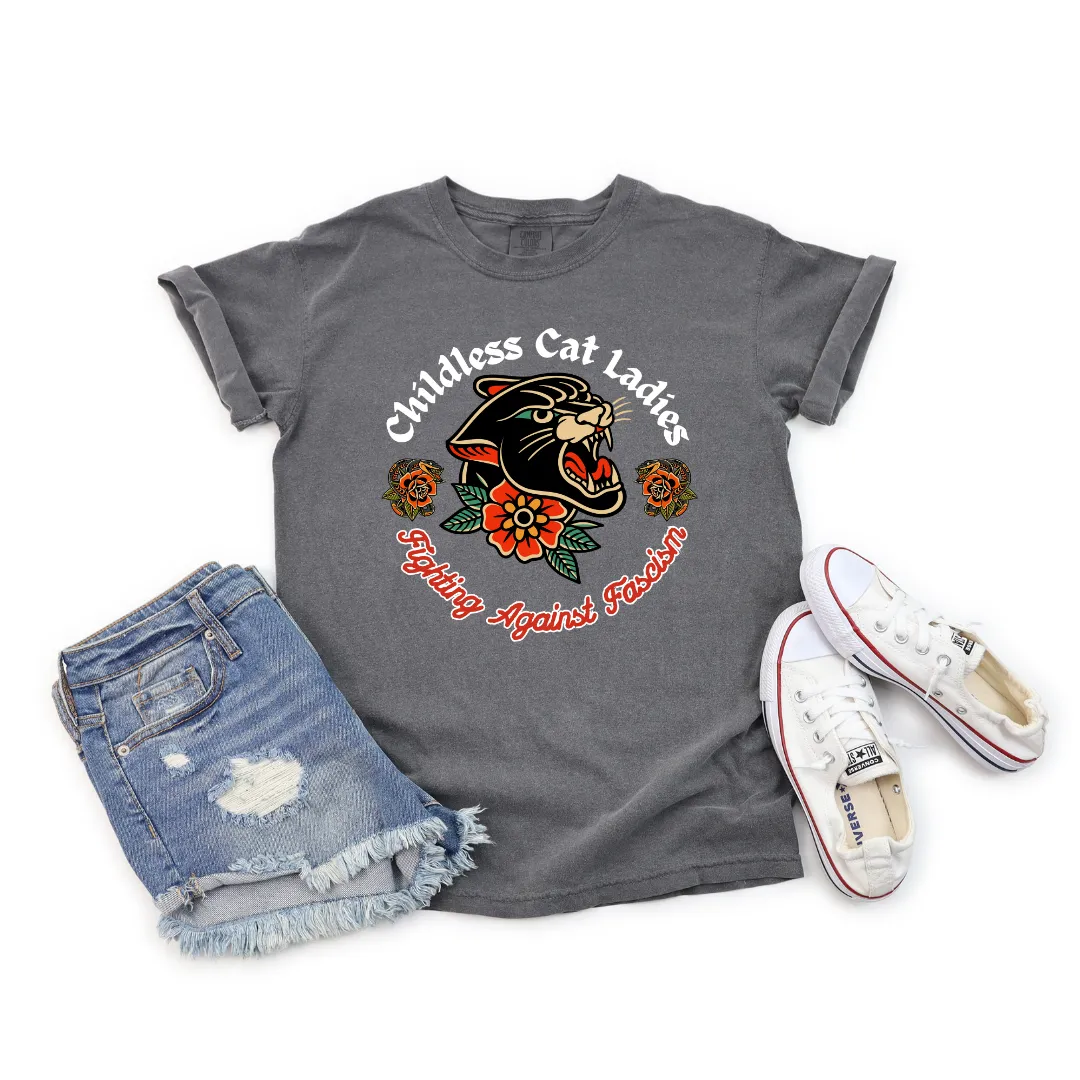 Cat Ladies Against Fascism Tshirt