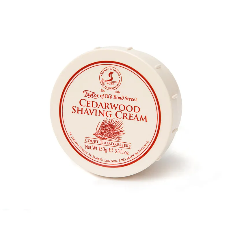 CEDARWOOD SHAVING CREAM BOWL