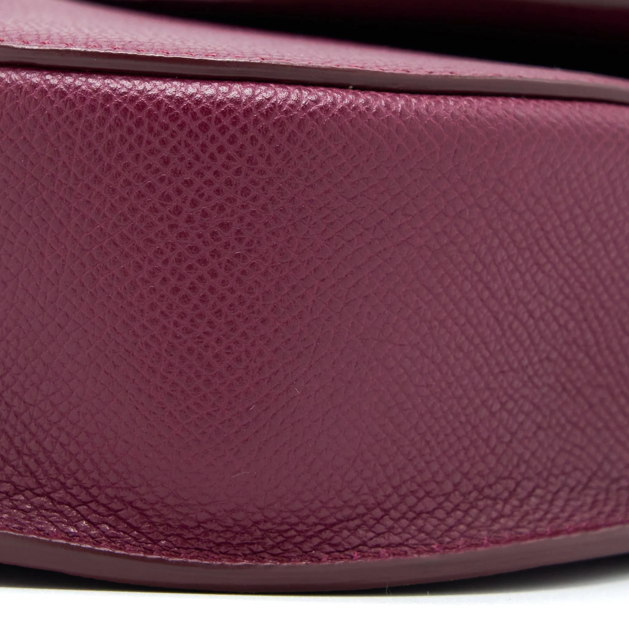 Celine Compact Trotteur Crossbody Shoulder Bag Dark Purple GHW
