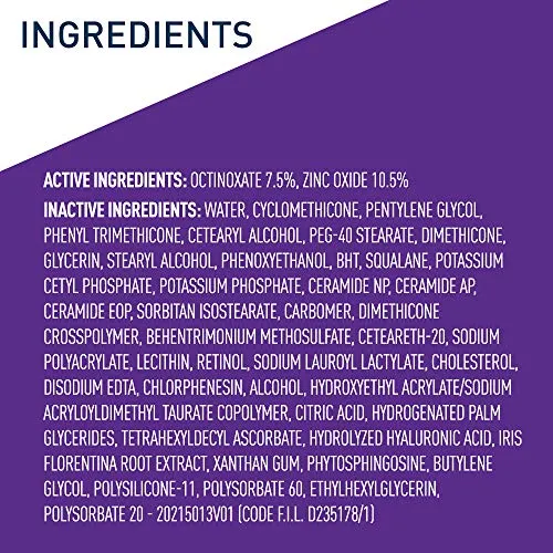 CeraVe Anti Aging Face Cream with SPF | 1.76 Ounce | Anti Wrinkle Retinol Cream and Face Sunscreen | Fragrance Free