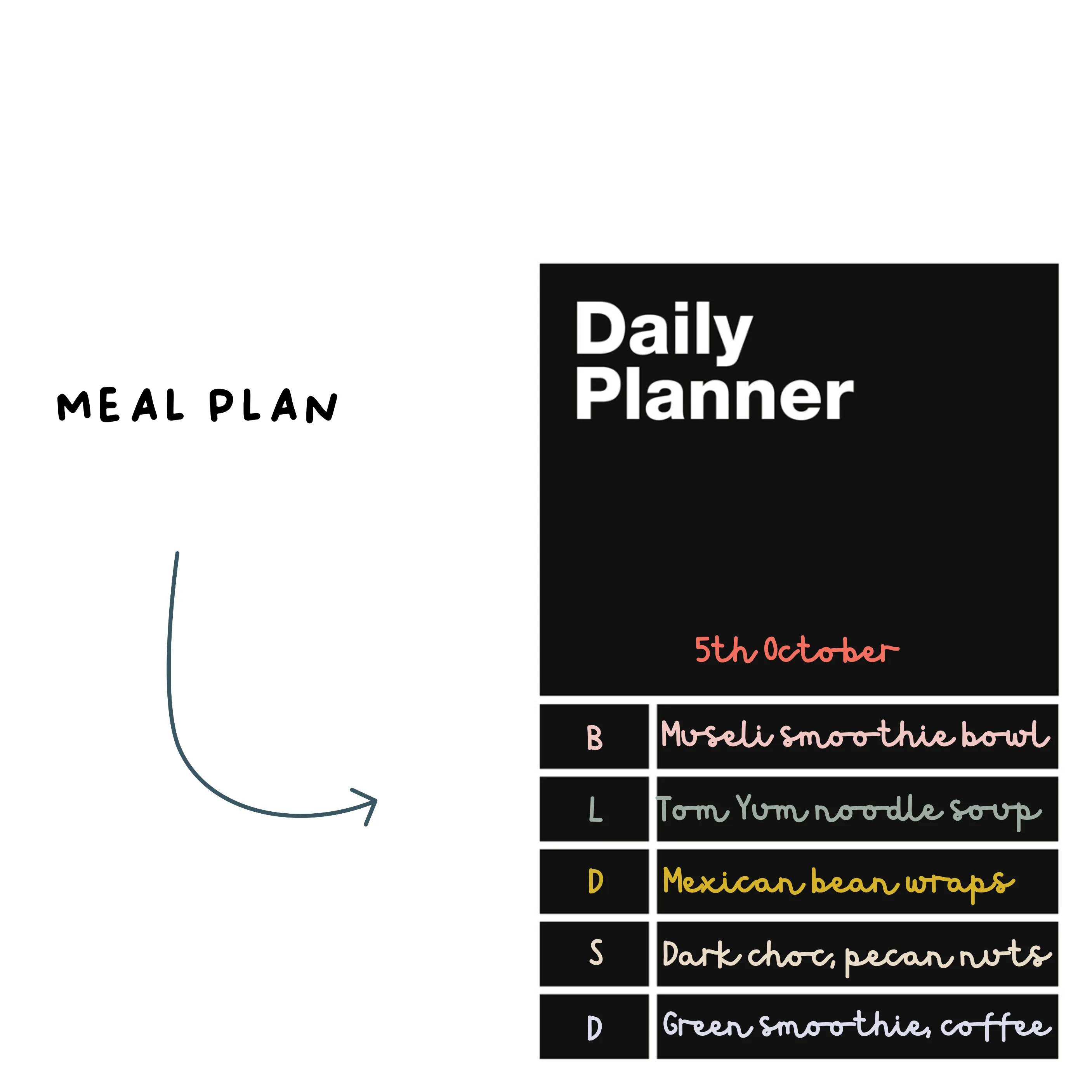 Chalkboard Planner // DAILY PLANNER