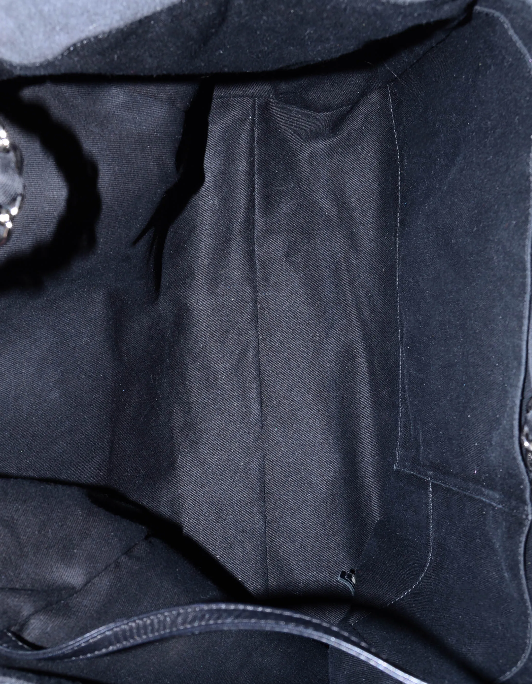 Chanel Black Denim Large Sequins Deauville Tote Bag