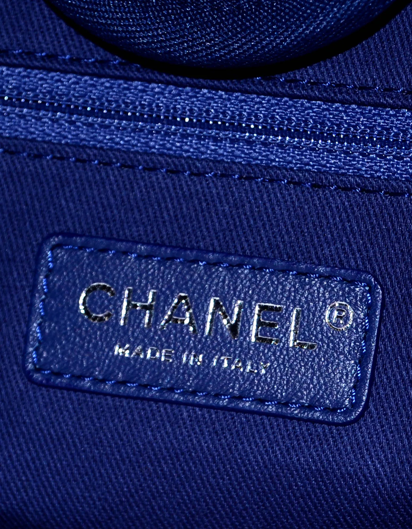 Chanel Blue & Glitter Canvas XL Deauville Tote Bag