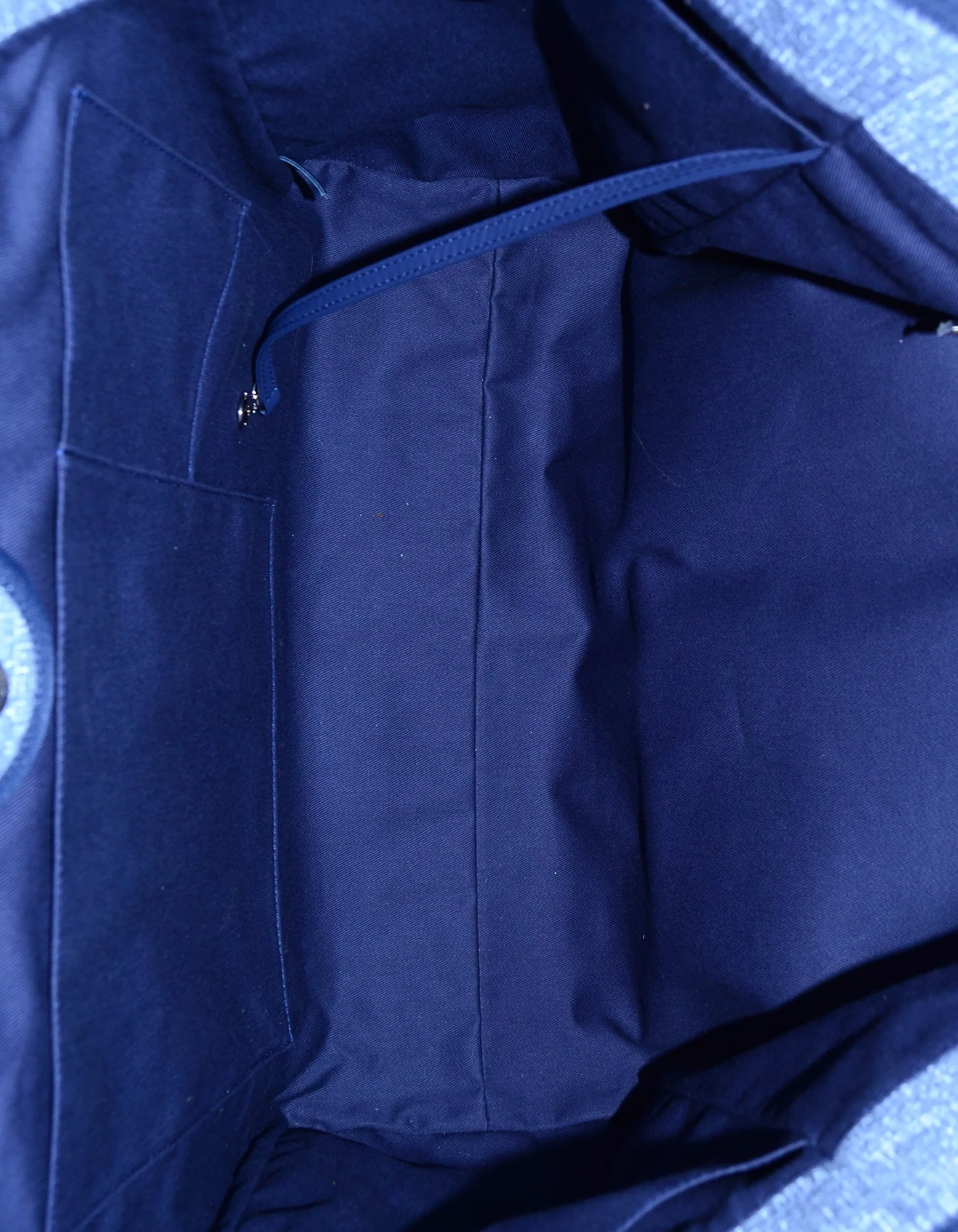 Chanel Blue & Glitter Canvas XL Deauville Tote Bag