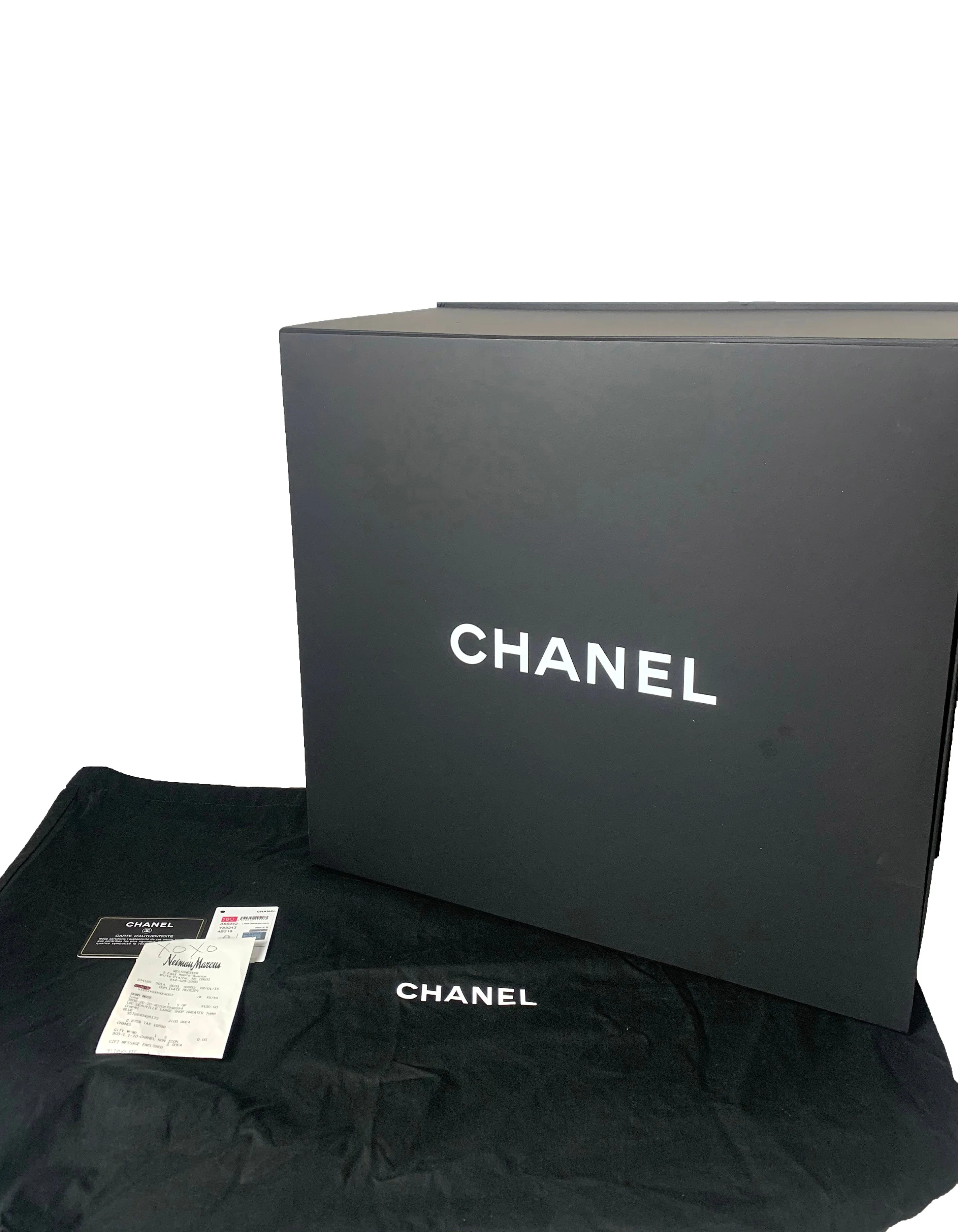 Chanel Blue & Glitter Canvas XL Deauville Tote Bag