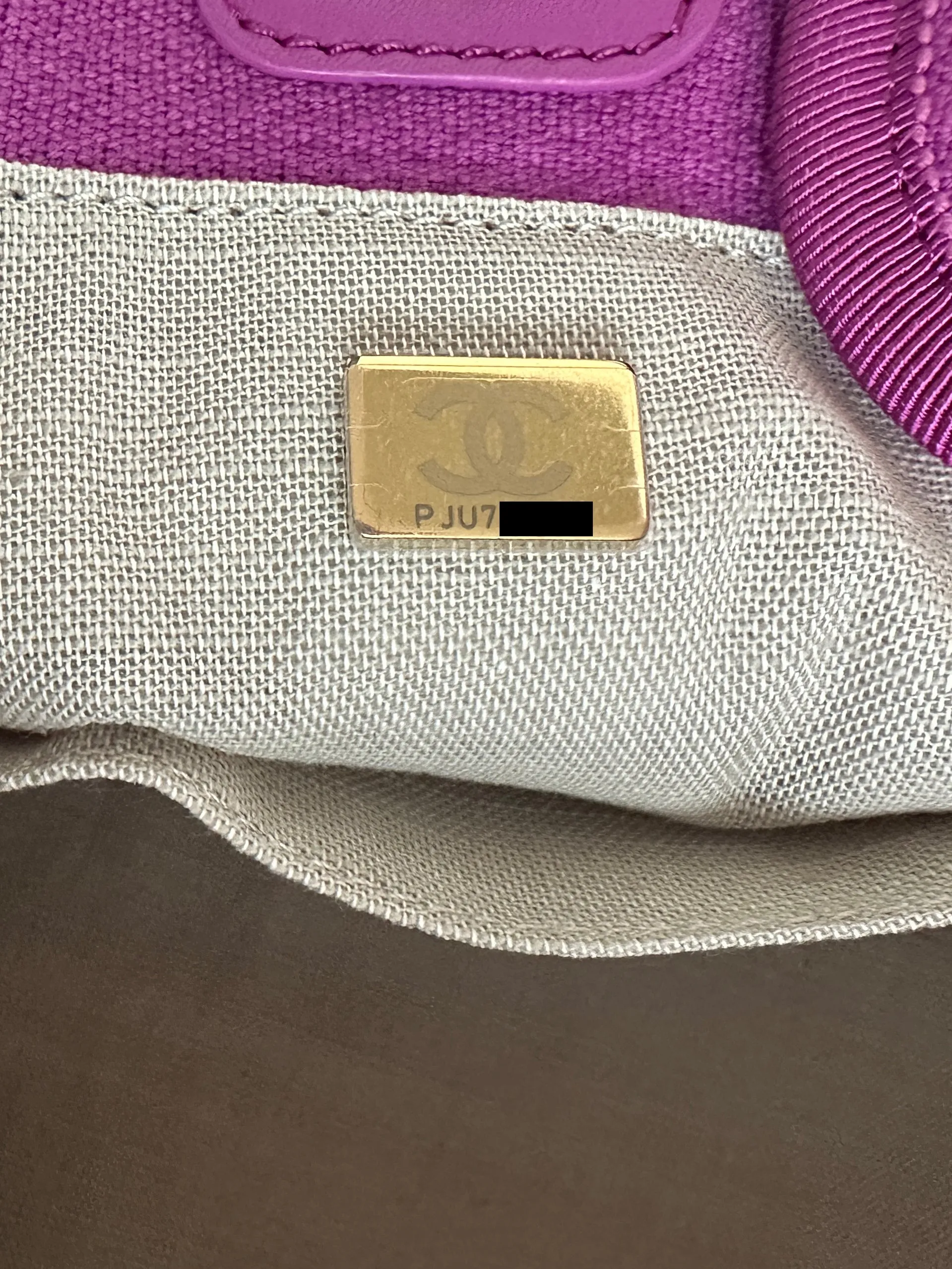 Chanel Mixed Fibers Magenta Small Deauville Tote Bag